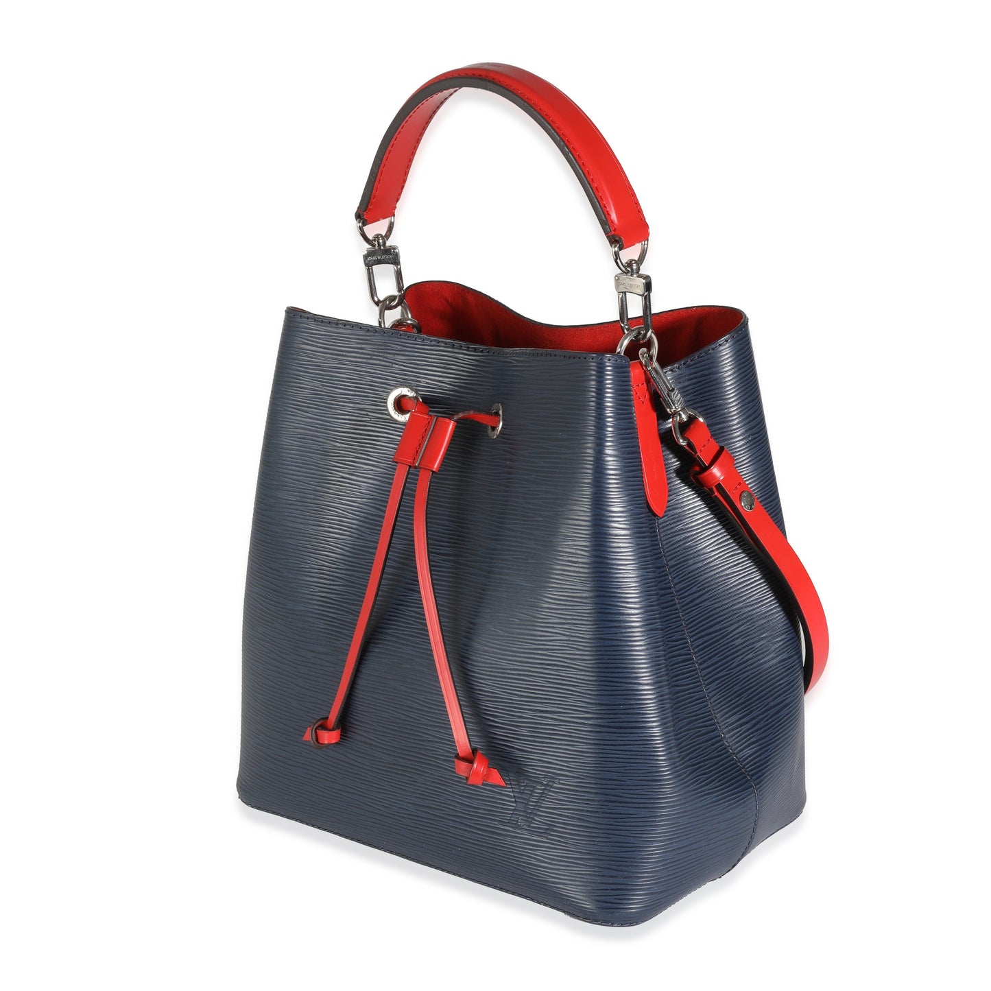 Luxury Women's Handbag | Louis Vuitton Indigo Coquelicot Epi Neonoe MM