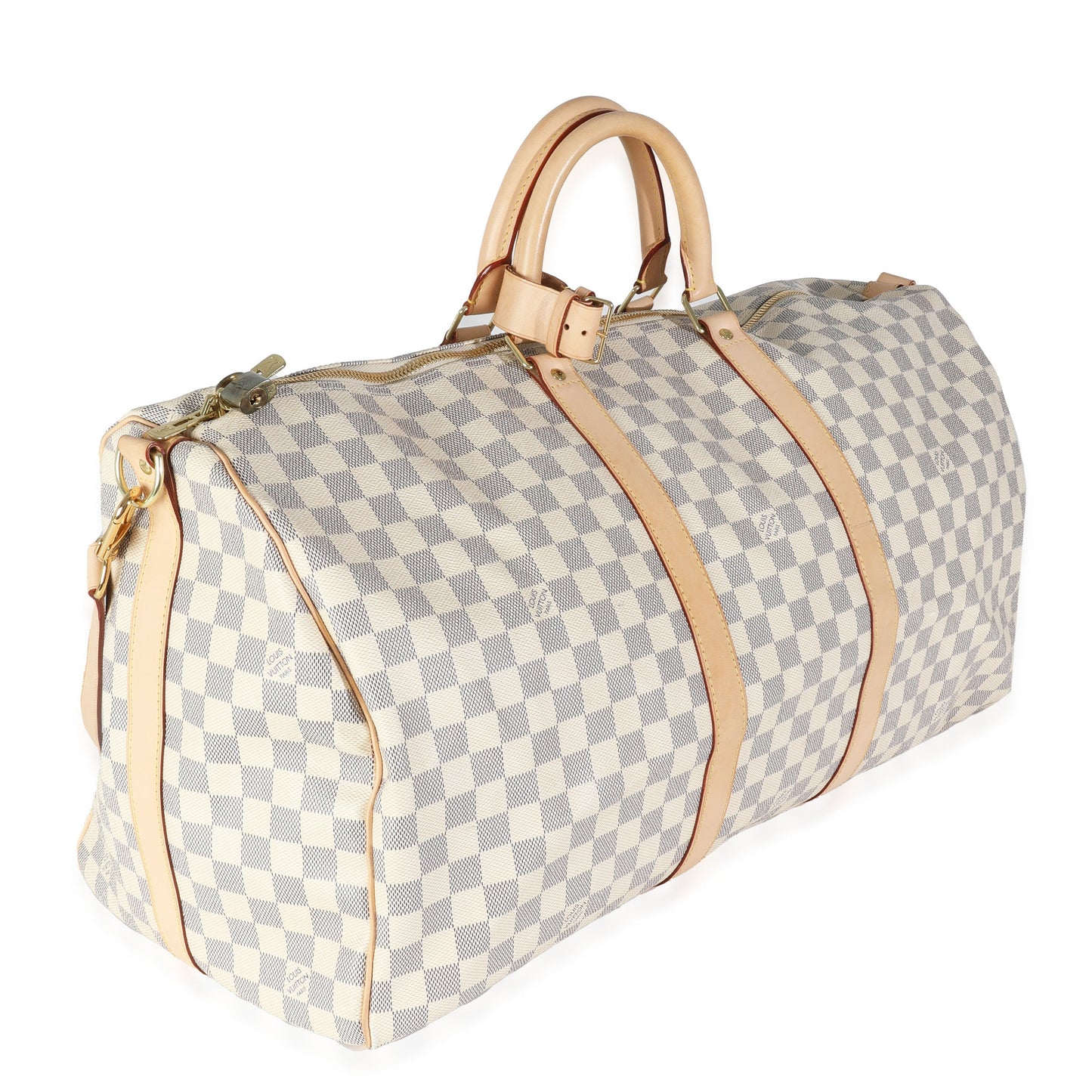 Louis Vuitton Damier Azur Canvas Keepall Bandouliere 55