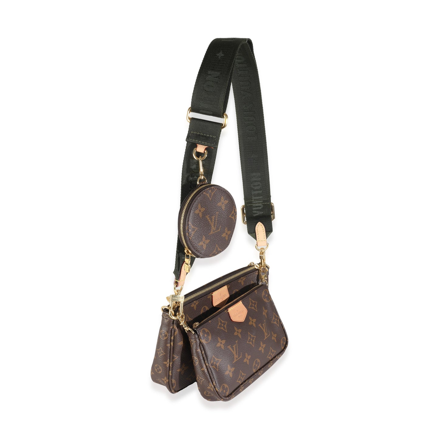 Louis Vuitton Khaki Monogram Canvas Multi Pochette Accessoires
