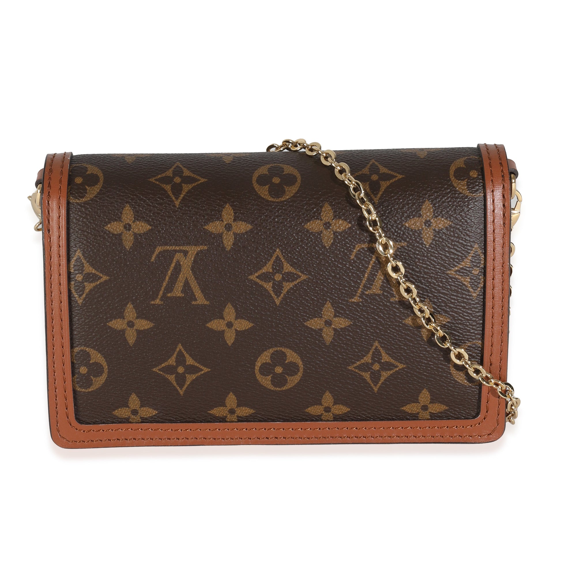 Louis Vuitton Reverse Monogram Canvas Dauphine Chain Wallet