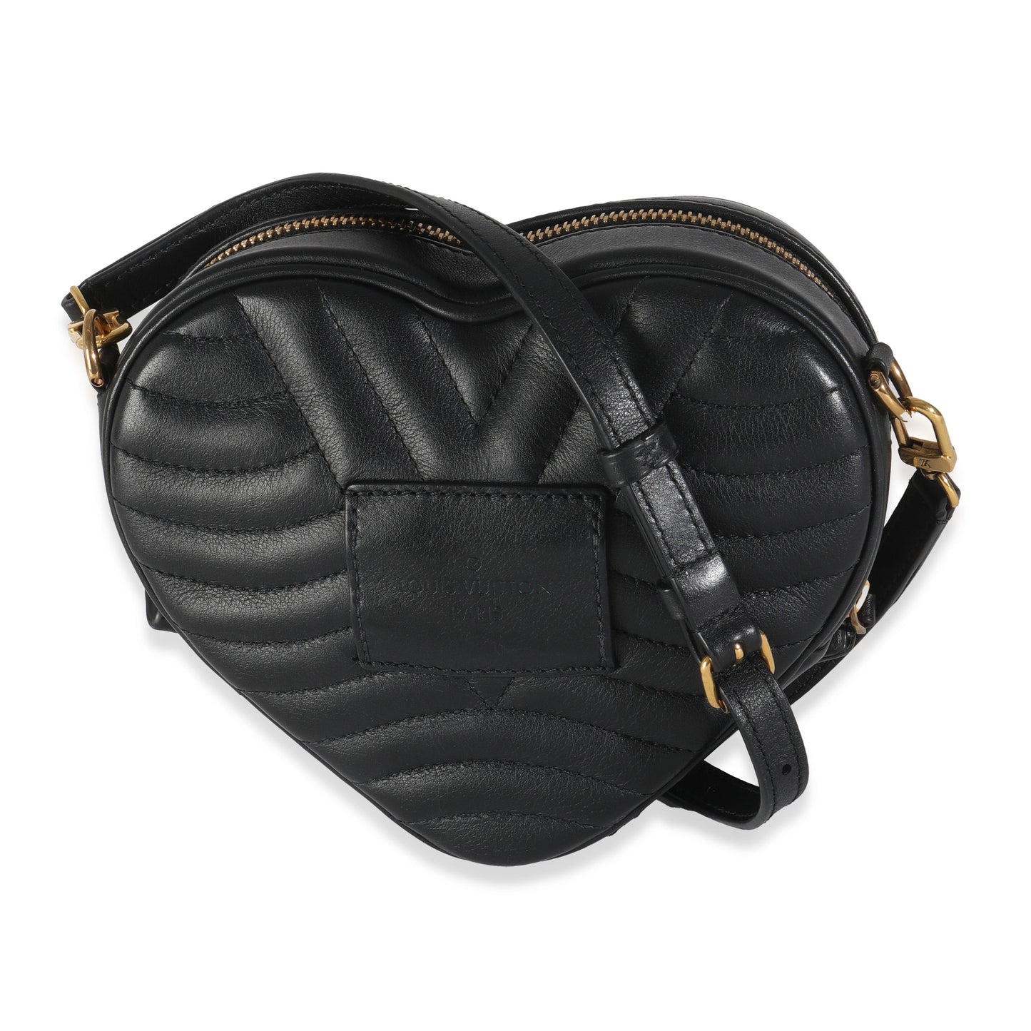Luxury Women's Handbag | Louis Vuitton Black Calfskin New Wave Heart Bag