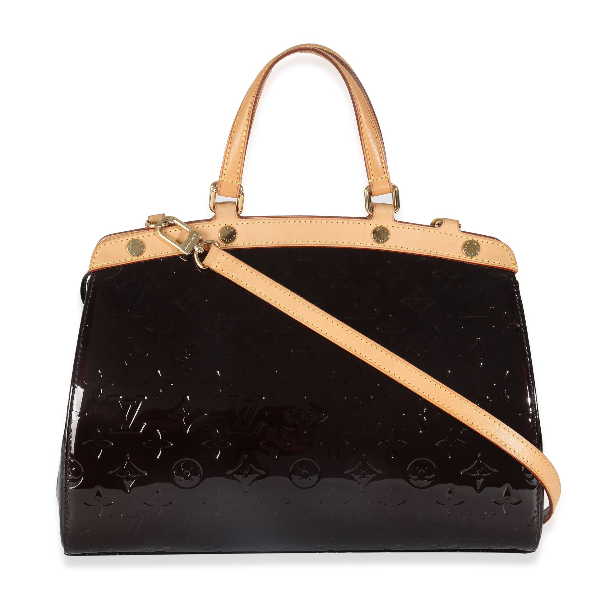 Luxury Women's Handbag | Louis Vuitton Amarante Monogram Vernis Brea MM
