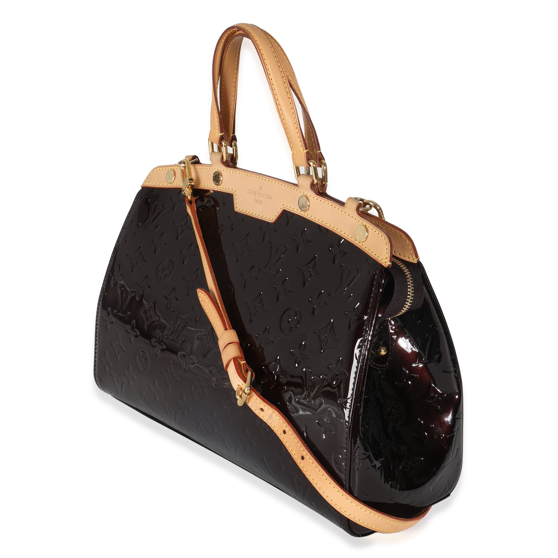 Luxury Women's Handbag | Louis Vuitton Amarante Monogram Vernis Brea MM