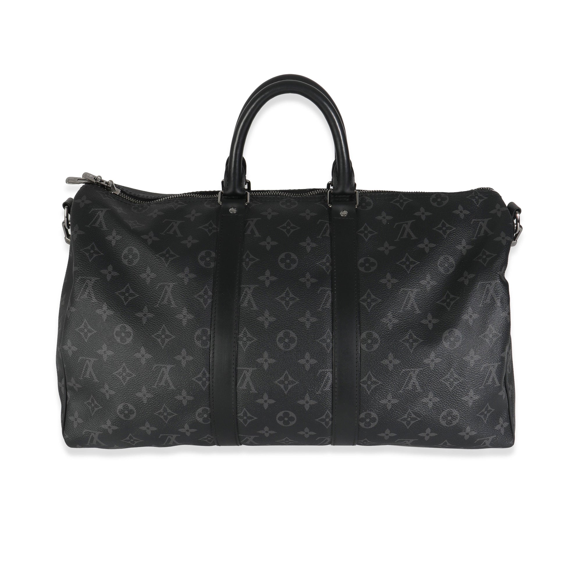 Louis Vuitton Monogram Eclipse Canvas Keepall Bandouliere 45