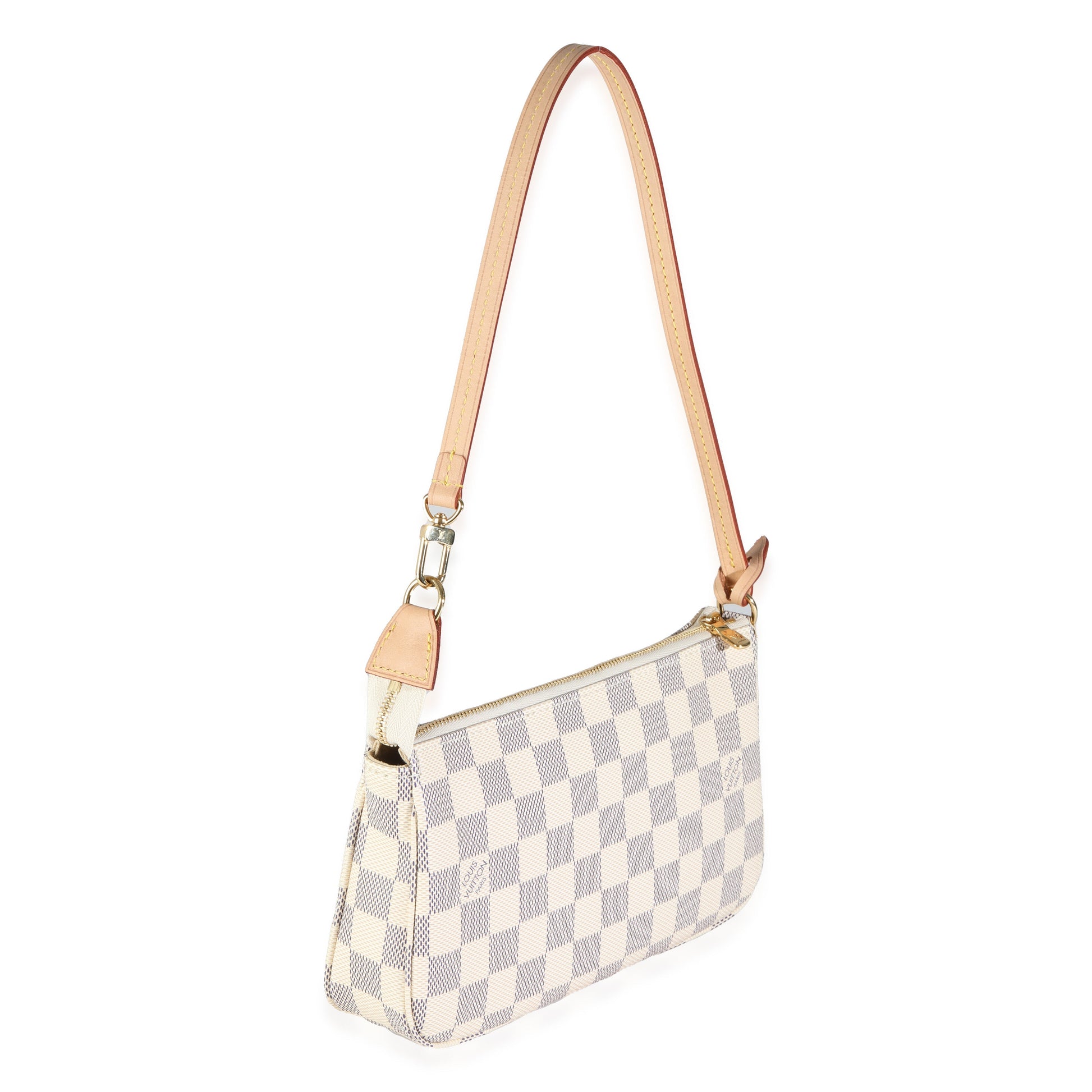 Designer Women's Crossbody Bag | Louis Vuitton Damier Azur Canvas Pochette Accessoires NM