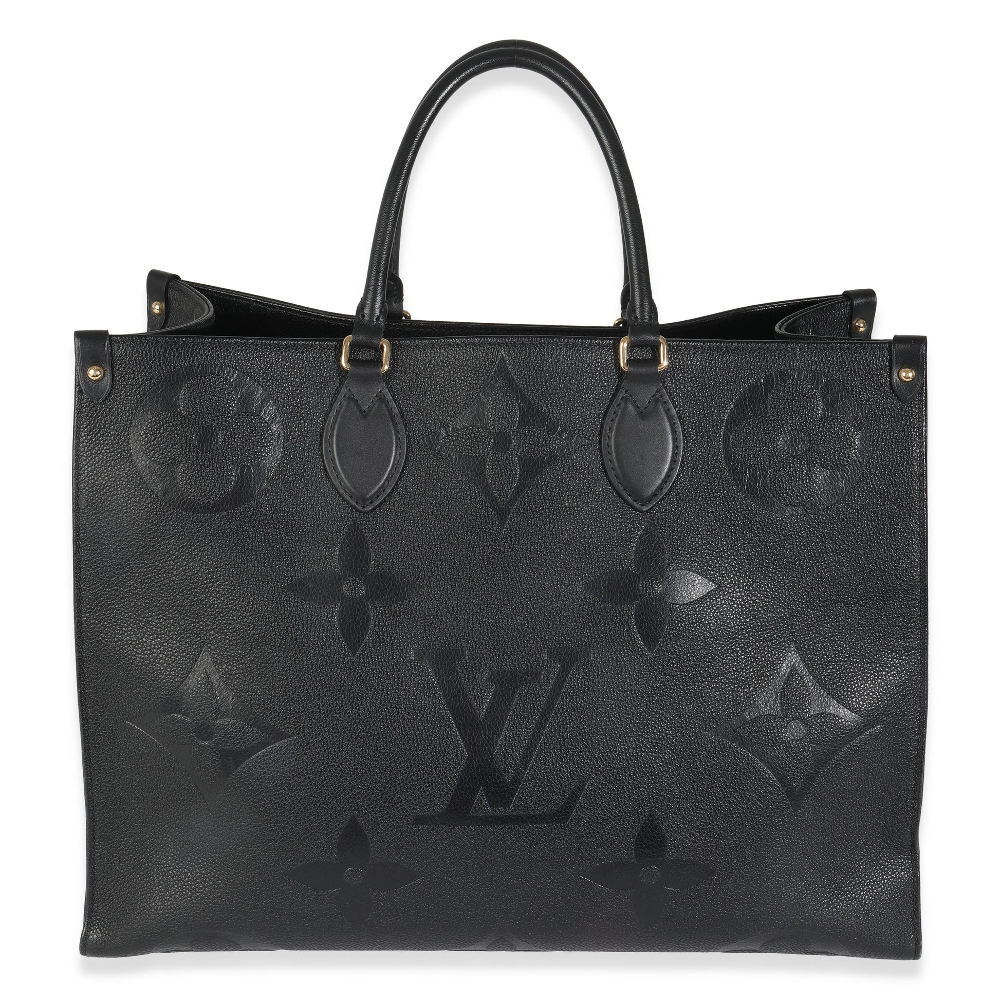 Luxury Women's Tote Bag | Louis Vuitton Black Monogram Empreinte Onthego GM