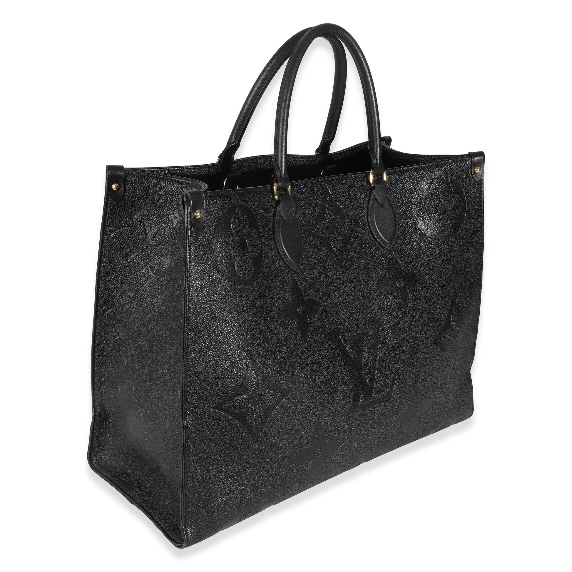 Luxury Women's Tote Bag | Louis Vuitton Black Monogram Empreinte Onthego GM