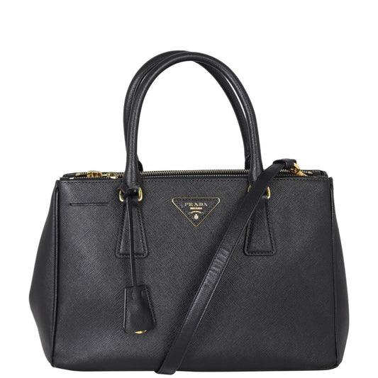 Prada Saffiano Lux Galleria Double Zip Tote Small