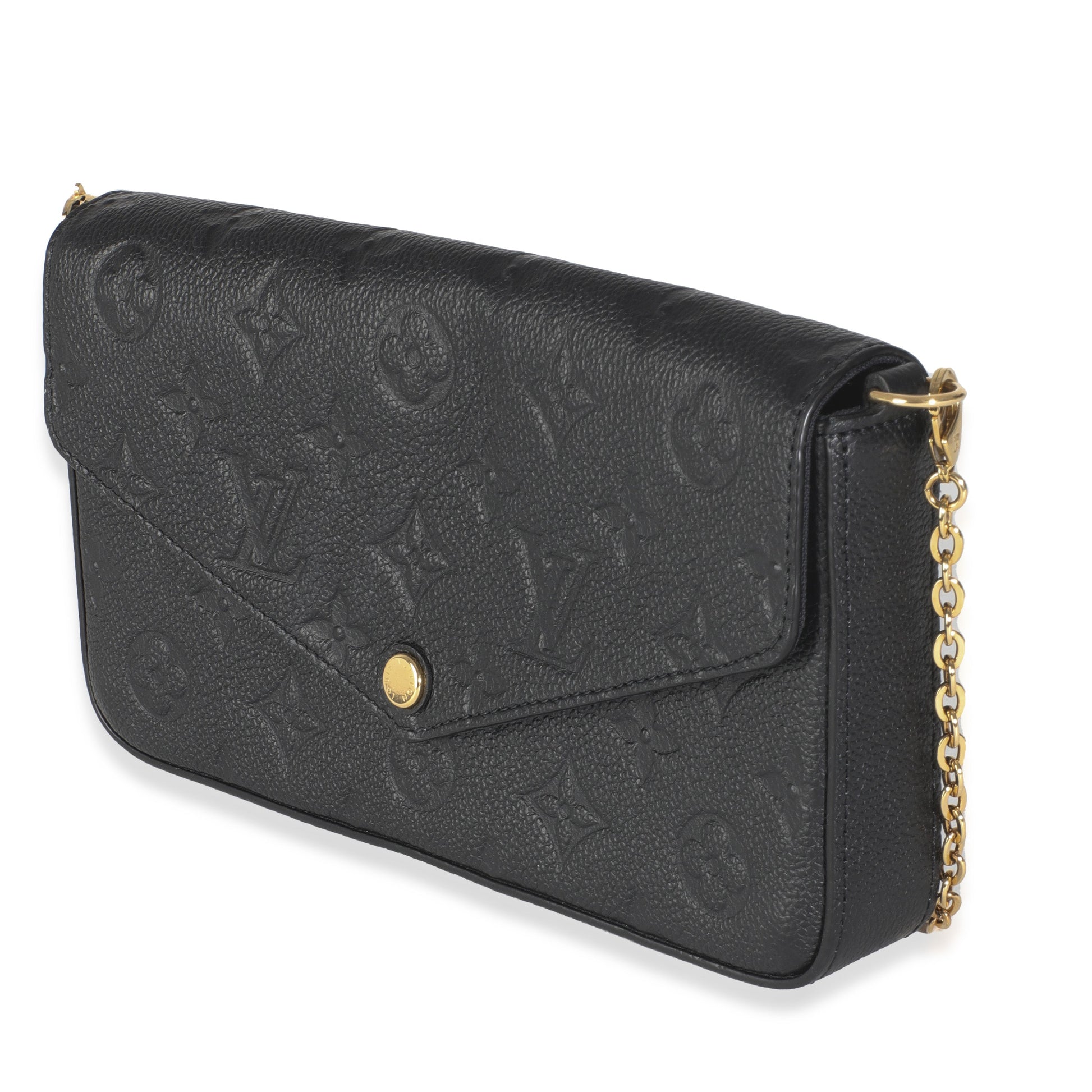 Louis Vuitton Black Monogram Empreinte Felicie Pochette