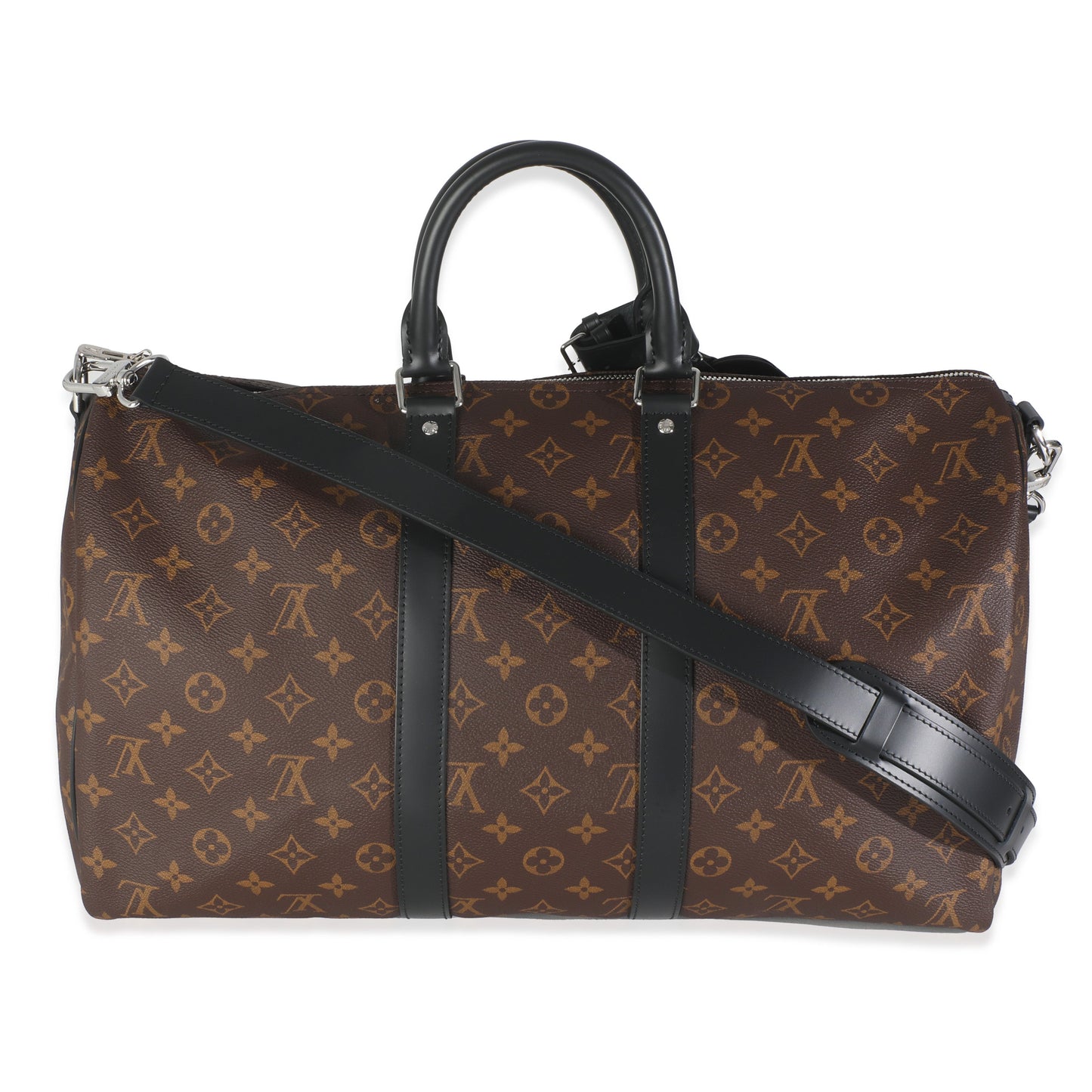 Luxury Women's Handbag | Louis Vuitton Monogram Maccassar Canvas Keepall Bandouliere 45