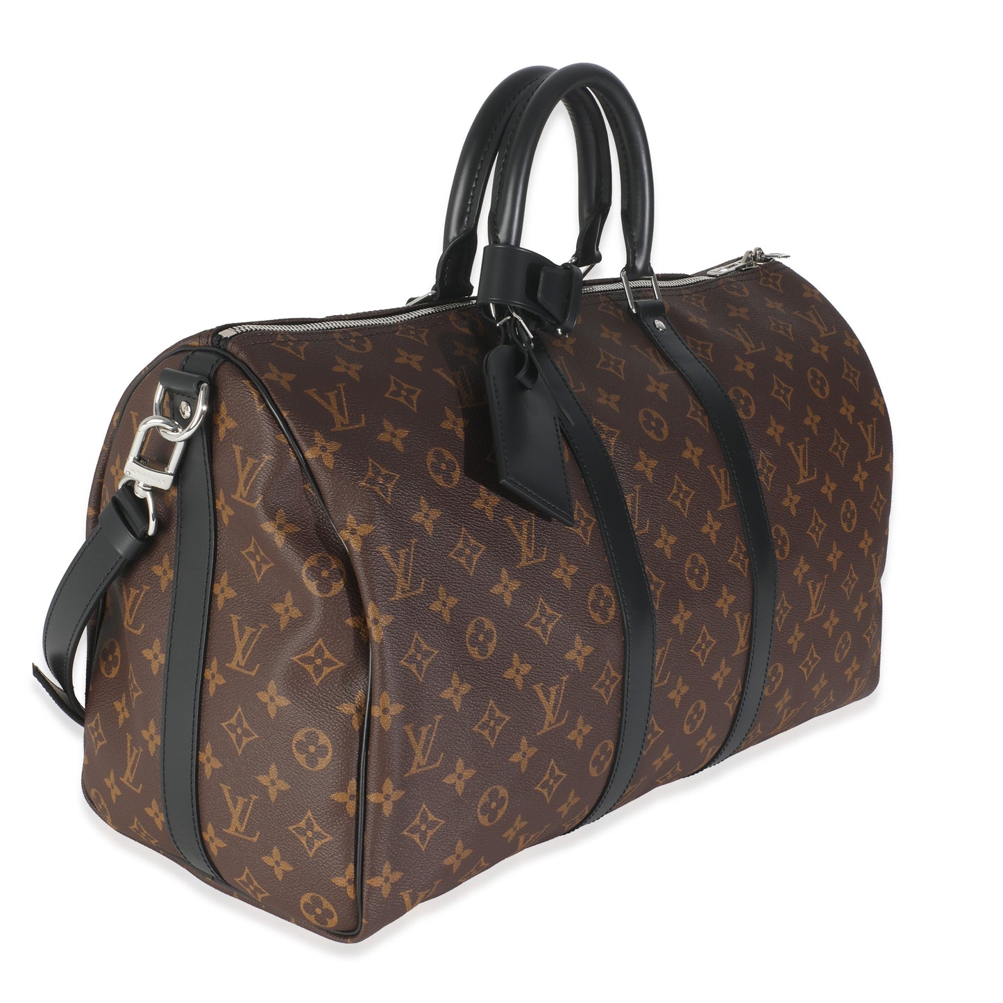 Luxury Women's Handbag | Louis Vuitton Monogram Maccassar Canvas Keepall Bandouliere 45