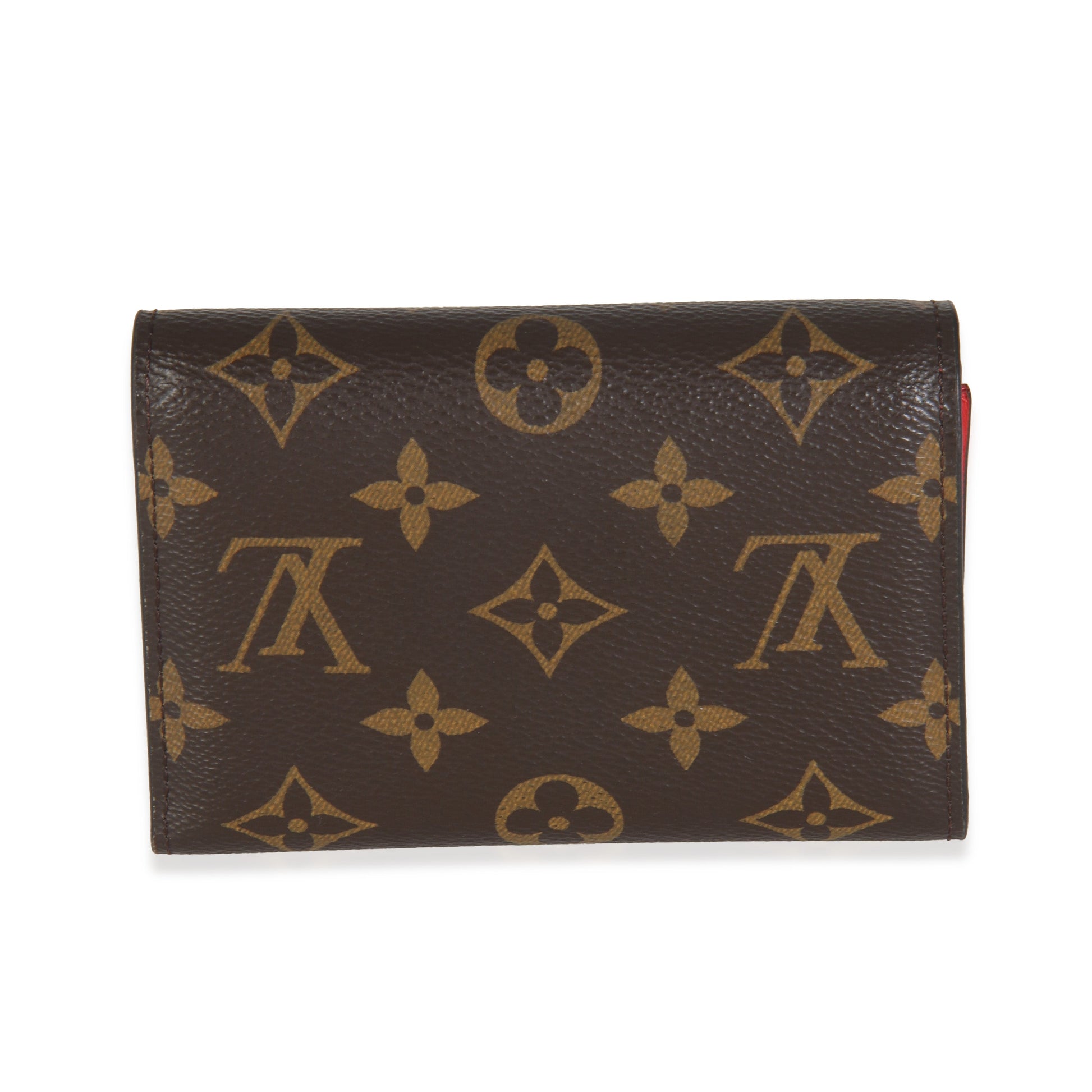 Louis Vuitton Monogram Canvas Flower Lock Compact Wallet