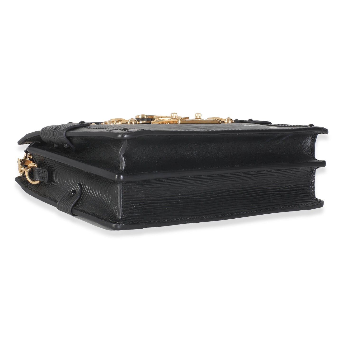 Luxury Women's Clutch Bag | Louis Vuitton Black Epi Leather Trunk Clutch