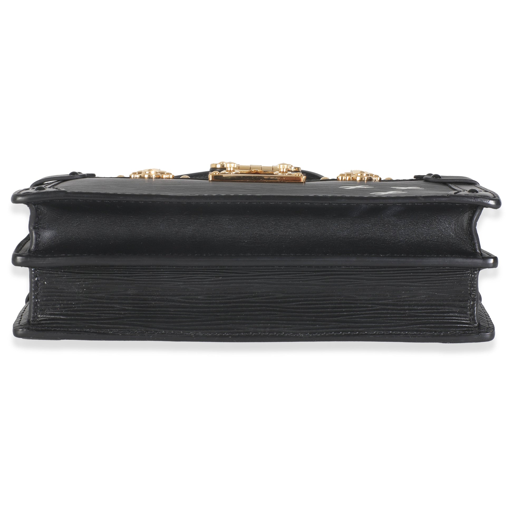 Luxury Women's Clutch Bag | Louis Vuitton Black Epi Leather Trunk Clutch