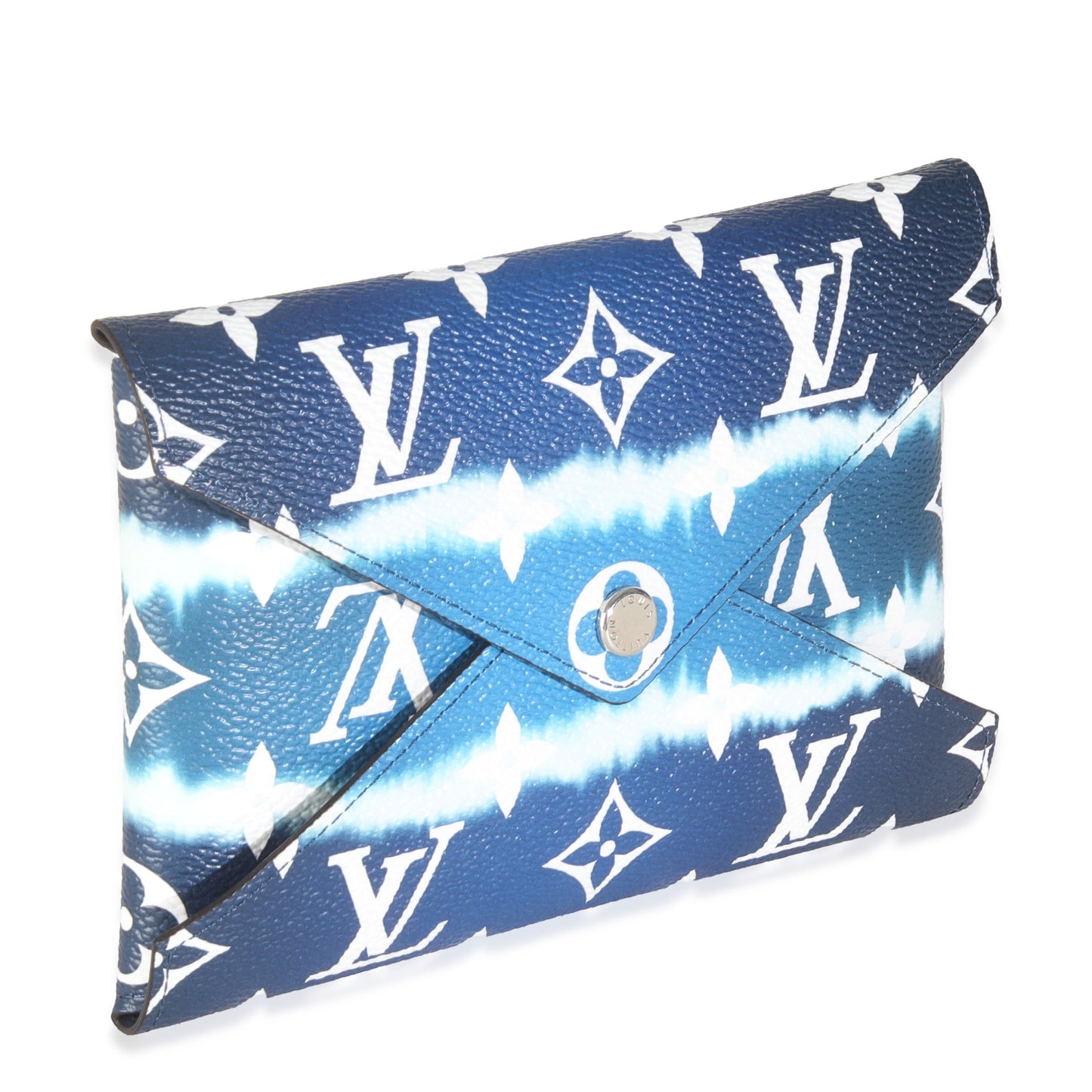 Designer Women's Crossbody Bag | Louis Vuitton Blue Monogram Escale Canvas Medium Kirigami Pochette Insert