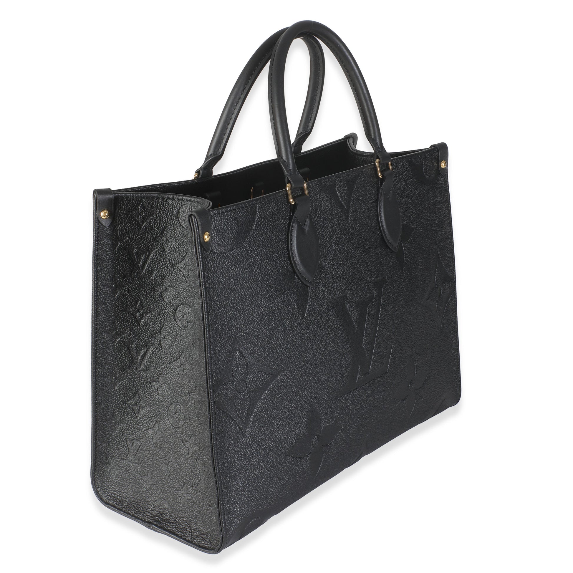 Luxury Women's Tote Bag | Louis Vuitton Black Monogram Empreinte Onthego MM