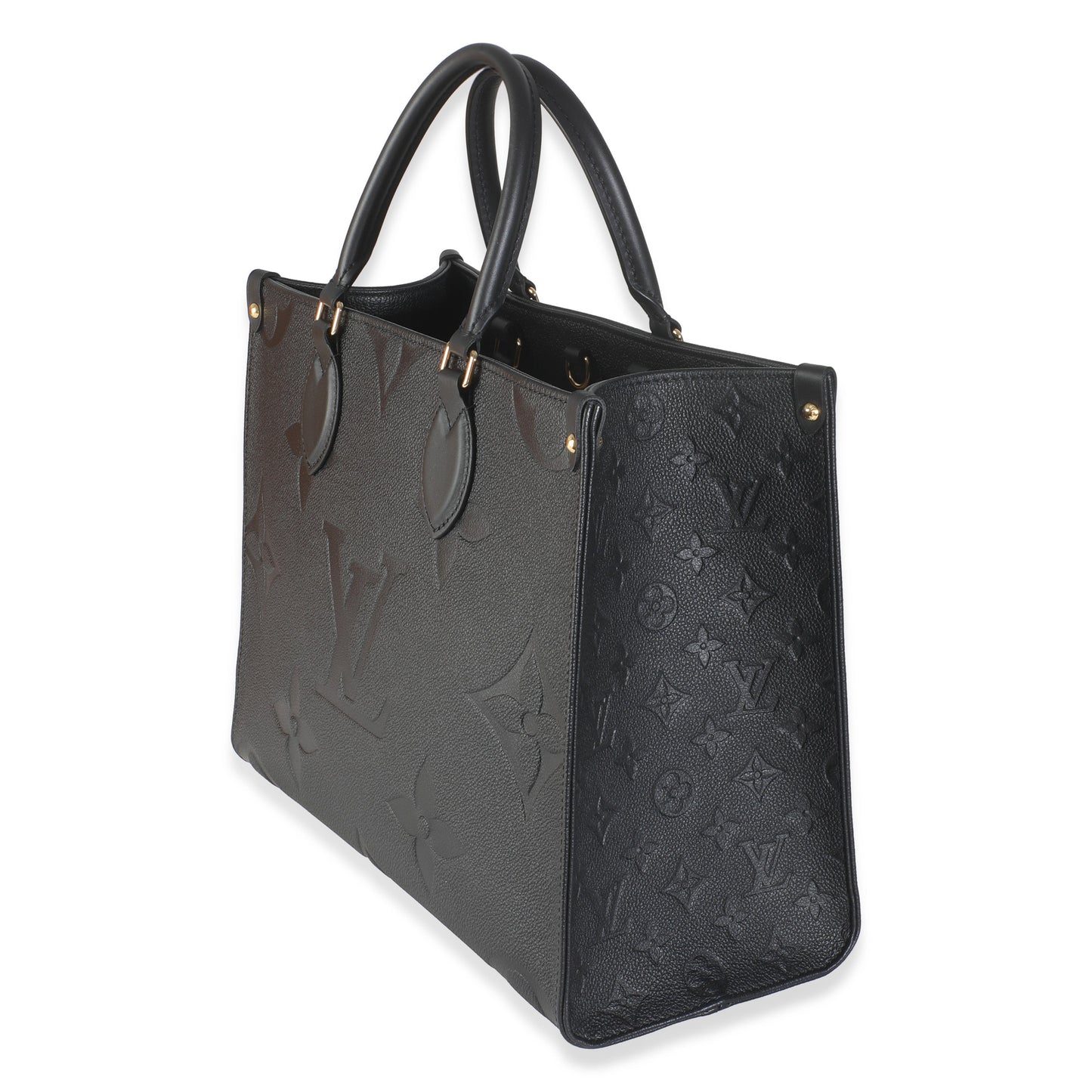 Luxury Women's Tote Bag | Louis Vuitton Black Monogram Empreinte Onthego MM