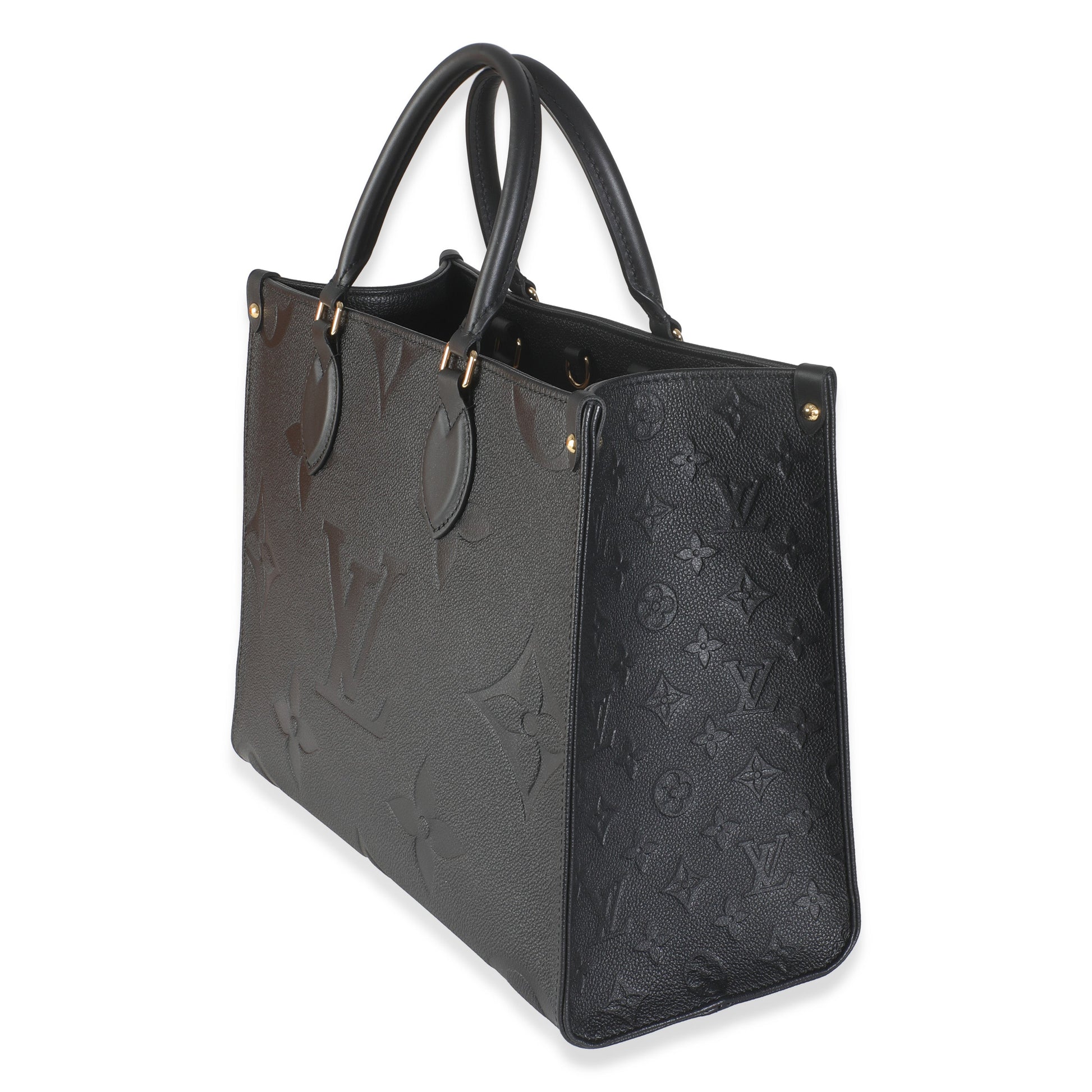 Luxury Women's Tote Bag | Louis Vuitton Black Monogram Empreinte Onthego MM