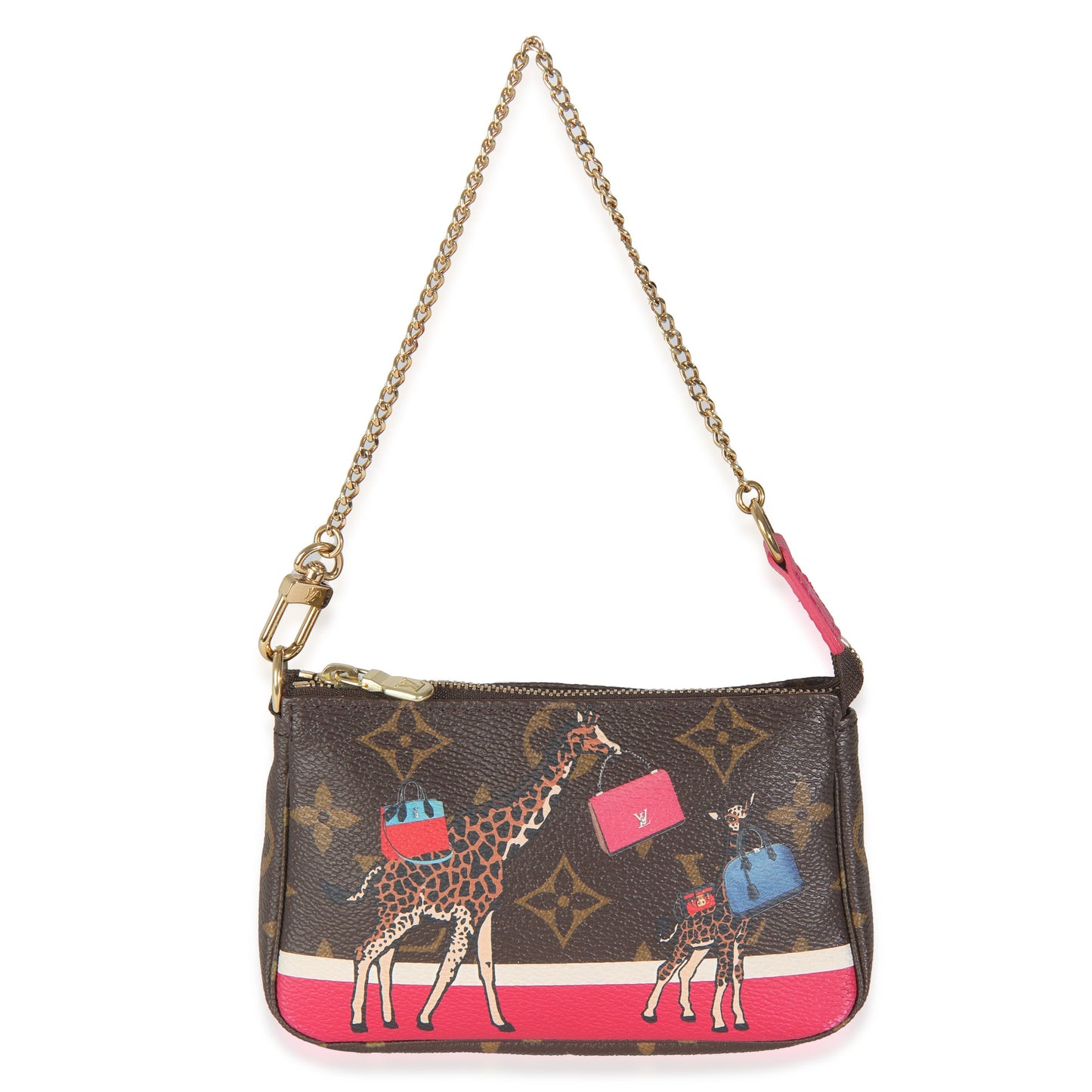 Louis Vuitton Christmas Animation Monogram Canvas Mini Pochette Accessoires