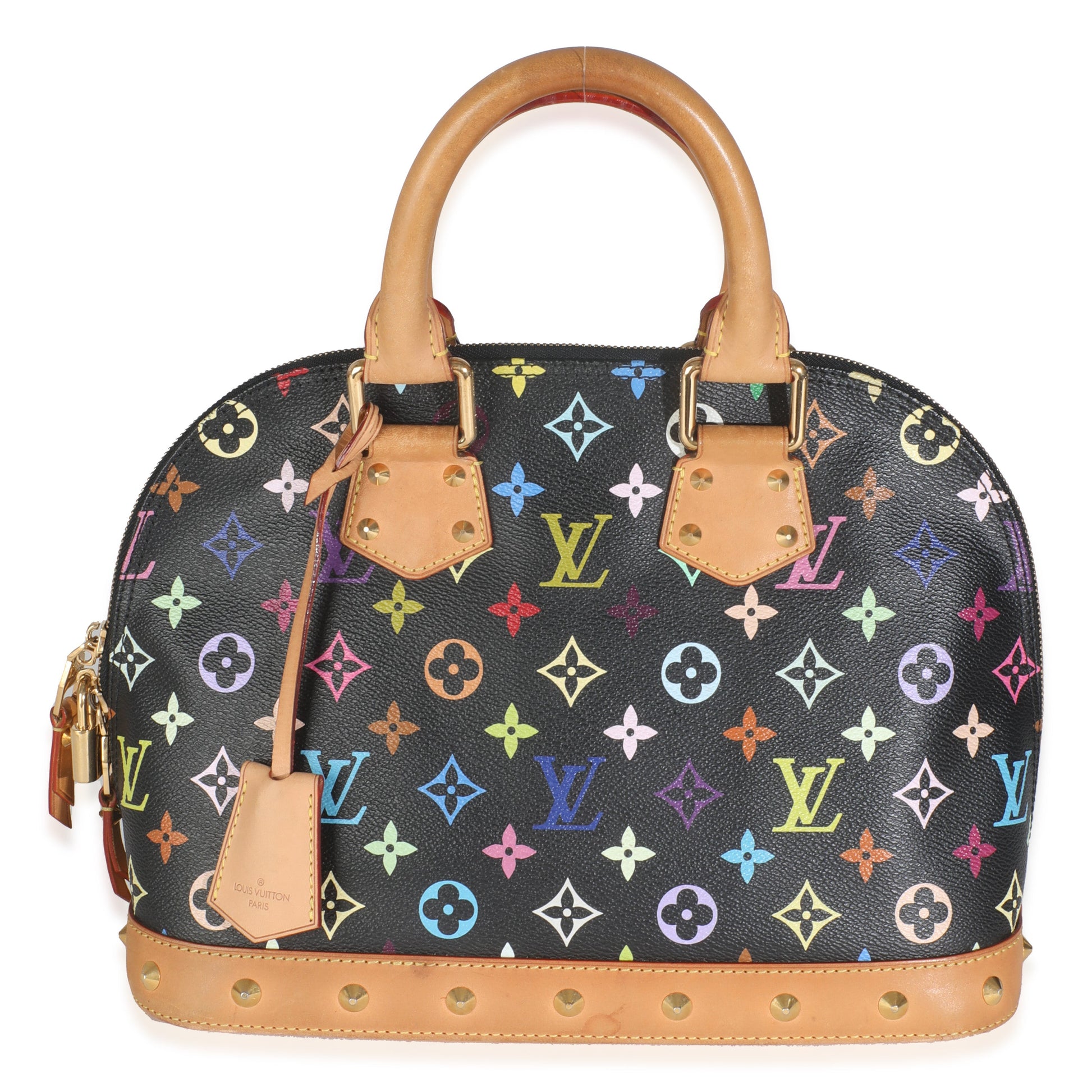 Louis Vuitton x Murakami Black Monogram Multicolor Canvas Alma PM