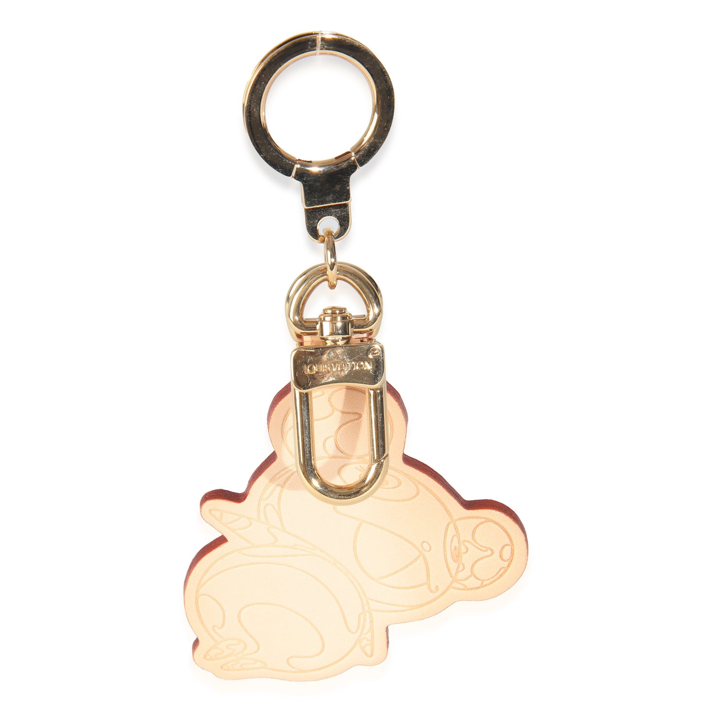 Louis Vuitton x Takashi Murakami Vachetta Panda Key Holder Bag Charm