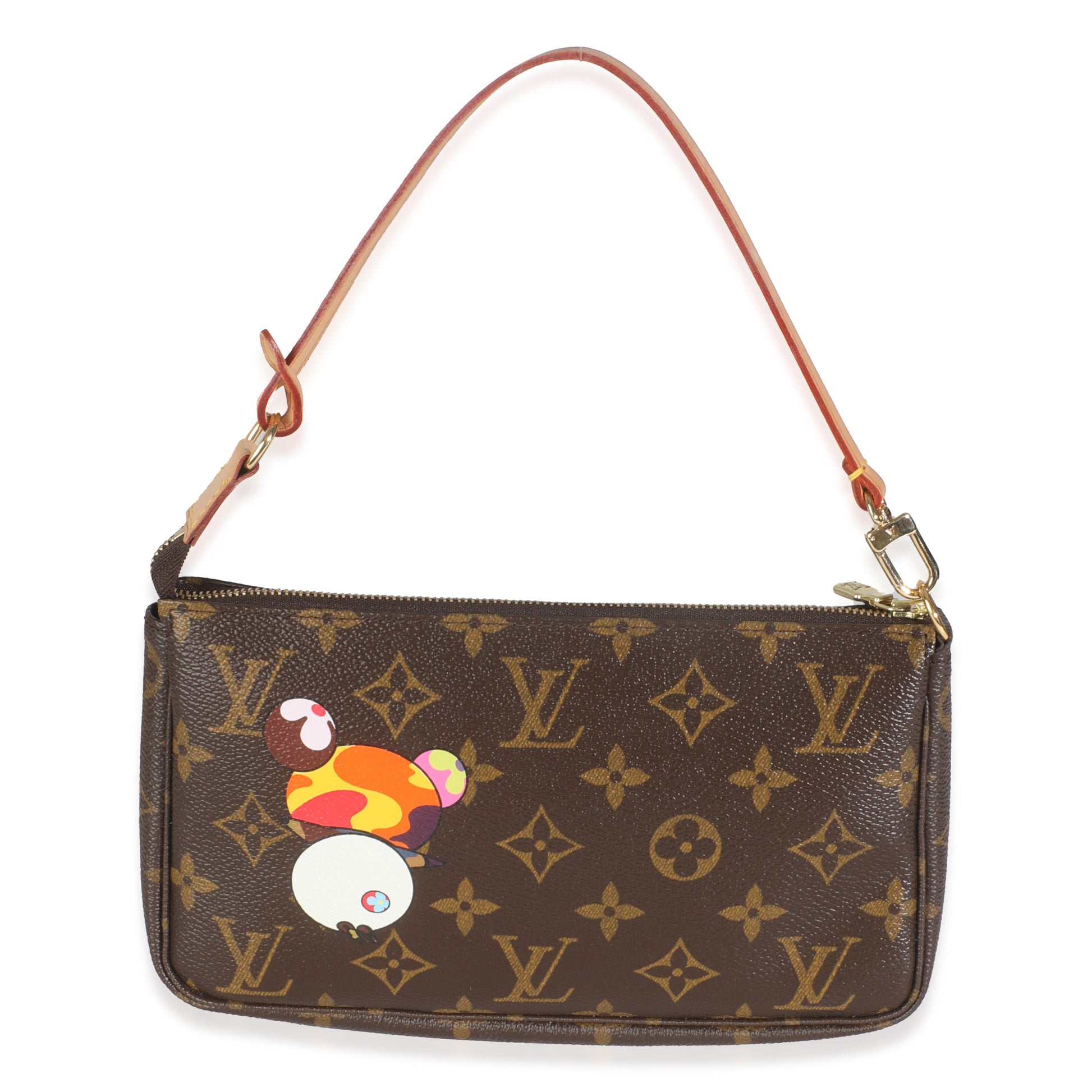 Designer Women's Crossbody Bag | Louis Vuitton x Takashi Murakami Monogram Canvas Panda Pochette Accessoires