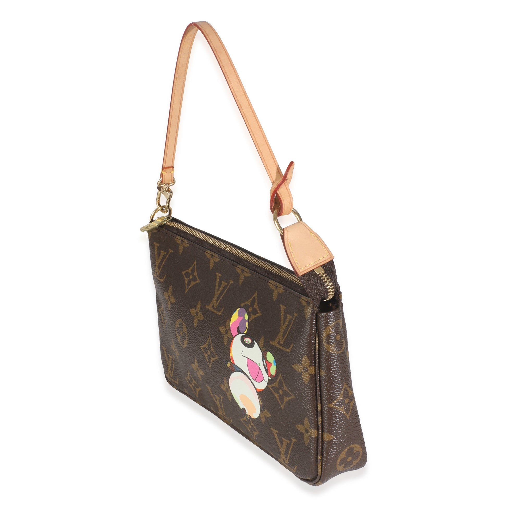 Designer Women's Crossbody Bag | Louis Vuitton x Takashi Murakami Monogram Canvas Panda Pochette Accessoires