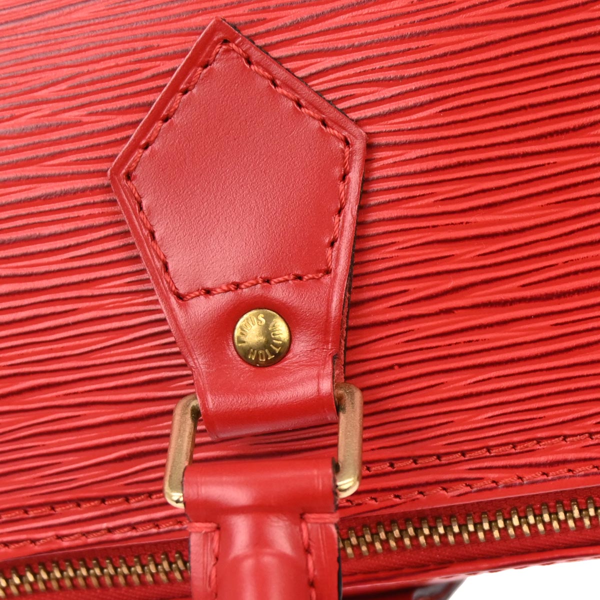 Louis Vuitton Red Epi 25 Handbag M43017