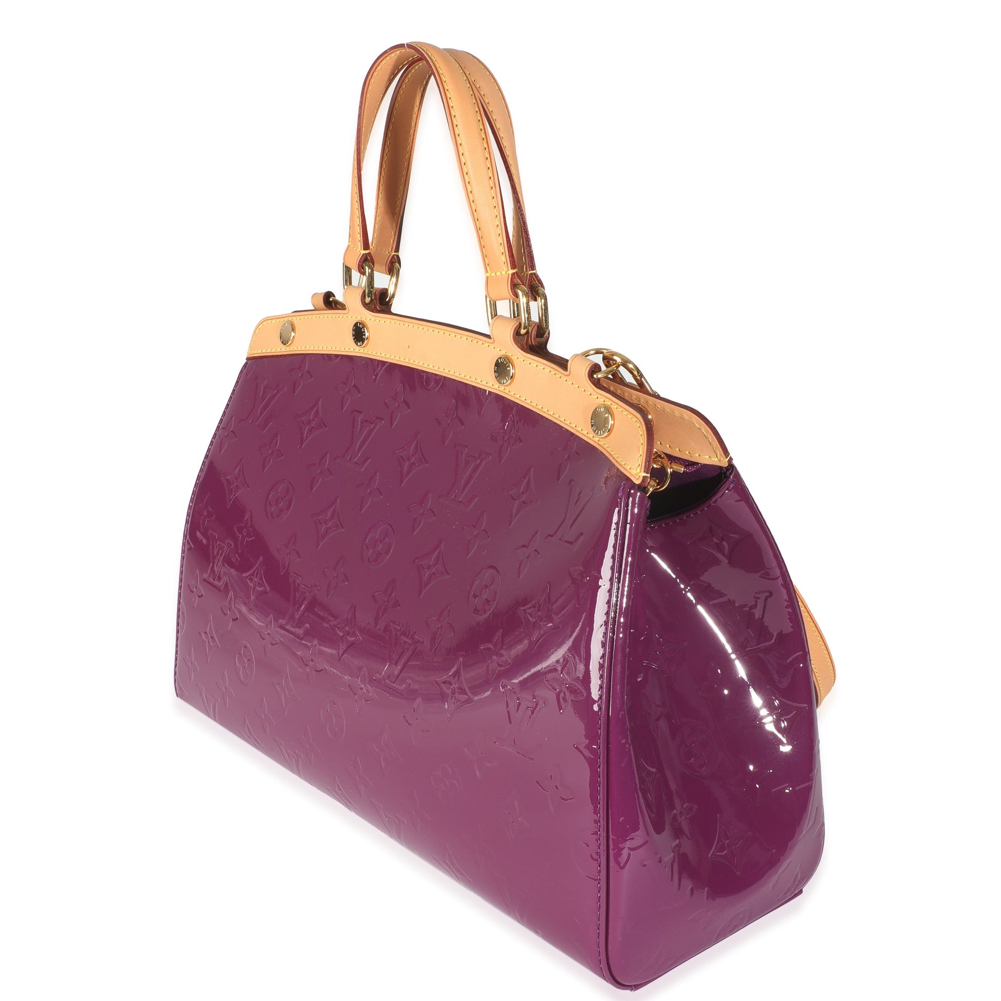 Luxury Women's Handbag | Louis Vuitton Amethyst Monogram Vernis Brea MM
