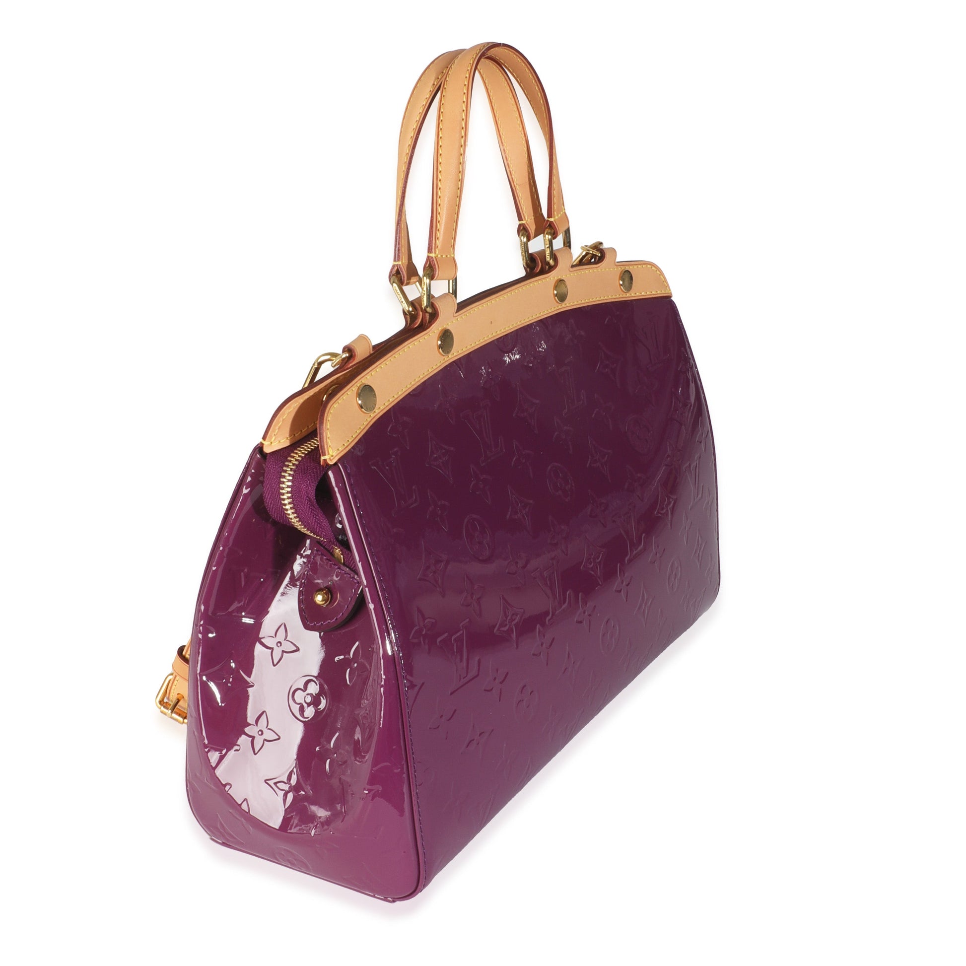 Luxury Women's Handbag | Louis Vuitton Amethyst Monogram Vernis Brea MM