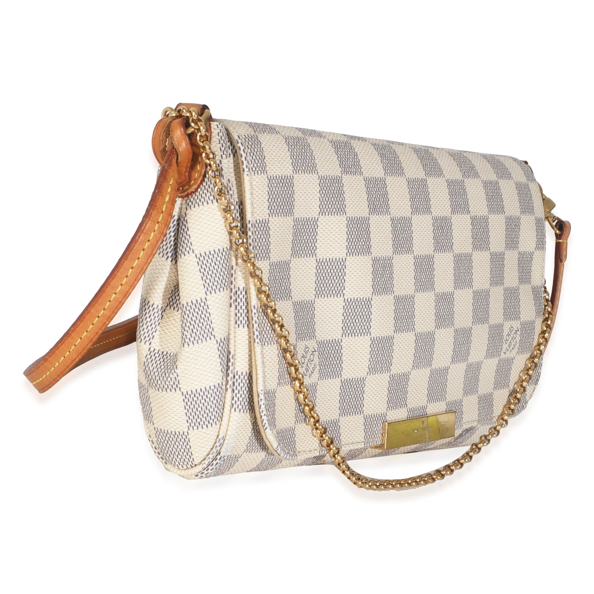 Designer Women's Crossbody Bag | Louis Vuitton Damier Azur Canvas Favorite MM