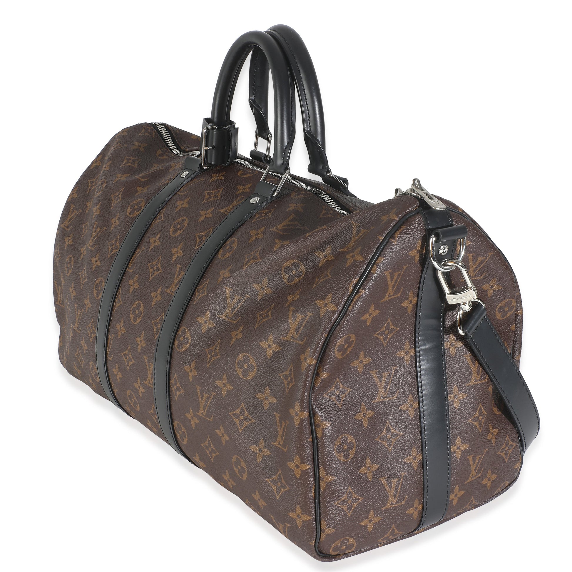 Luxury Women's Handbag | Louis Vuitton Monogram Macassar Keepall Bandouliere 45