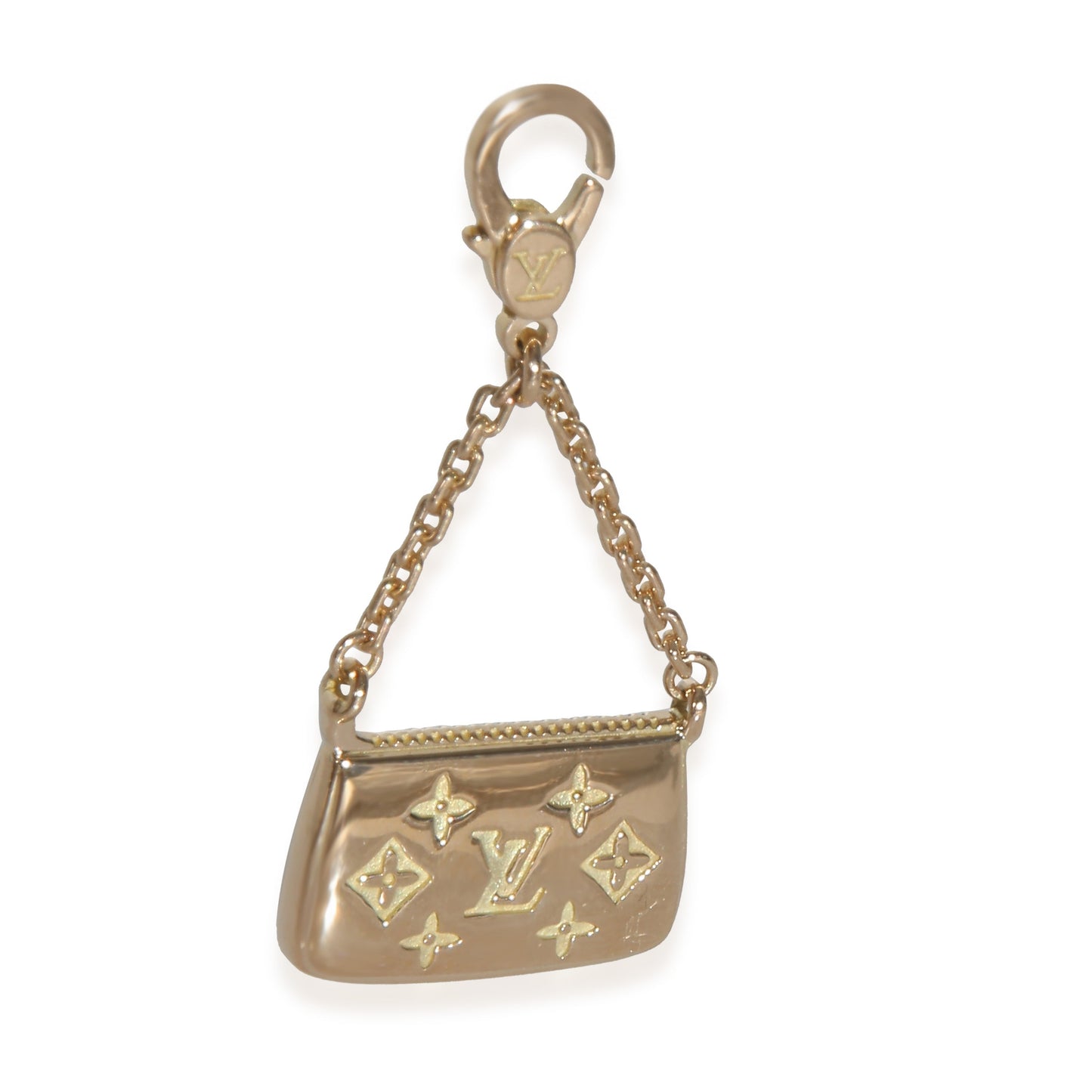 Louis Vuitton Yellow GoldMonogram Purse Charm