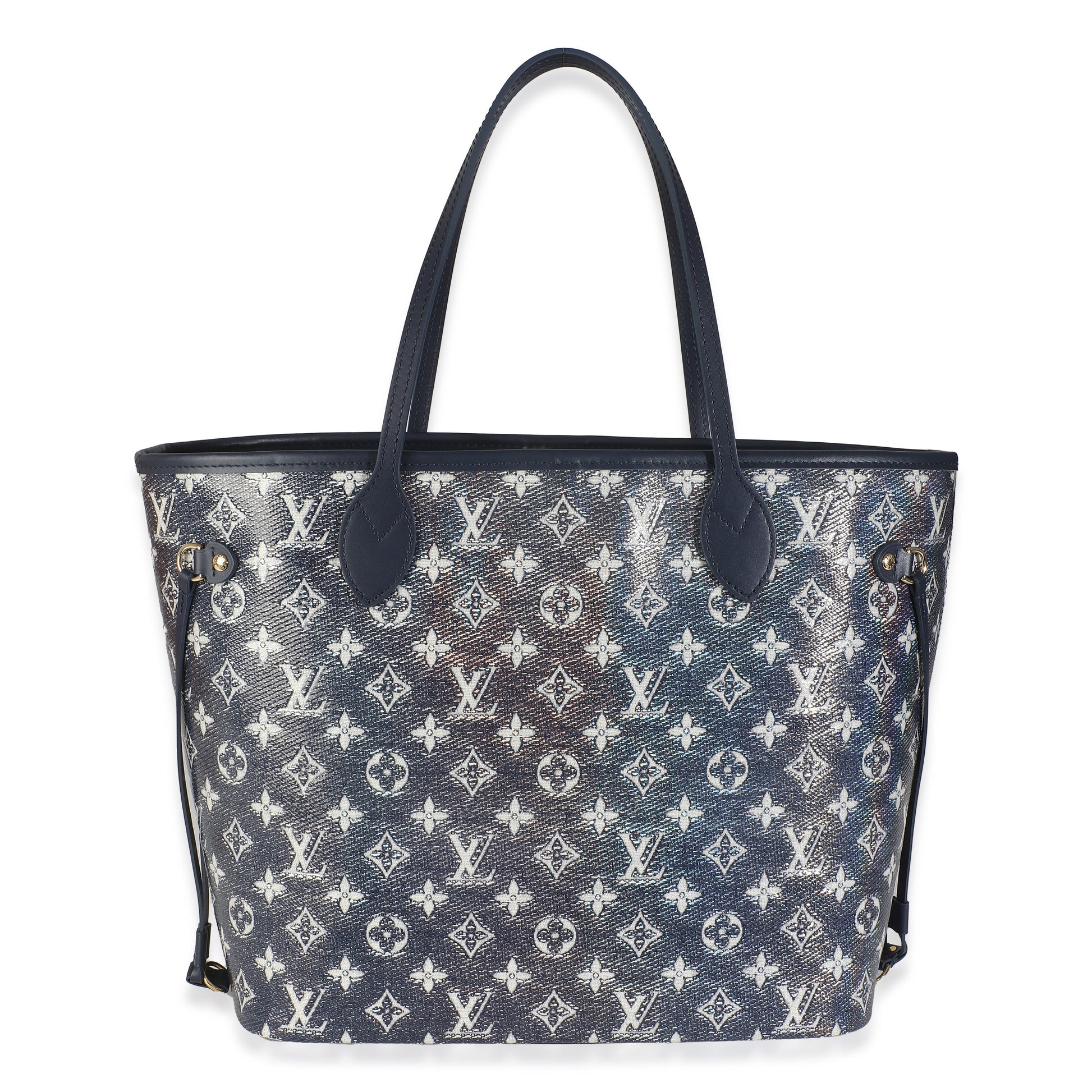Luxury Women's Tote Bag | Louis Vuitton Blue Monoglam Canvas Neverfull MM