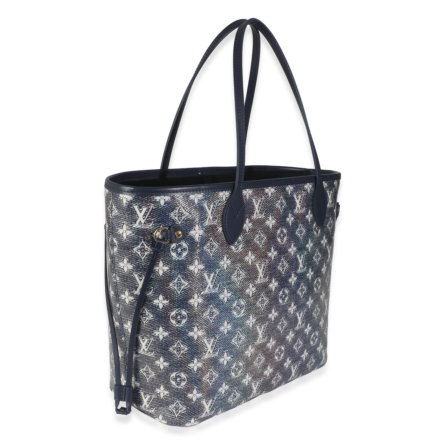 Luxury Women's Tote Bag | Louis Vuitton Blue Monoglam Canvas Neverfull MM
