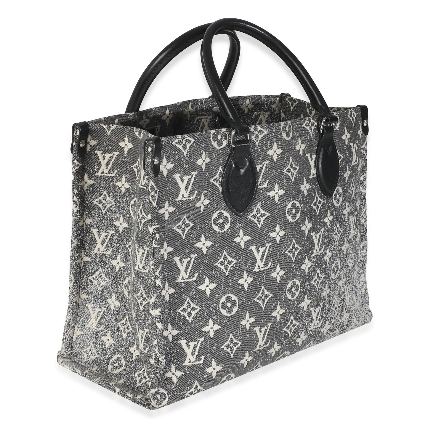 Luxury Women's Tote Bag | Louis Vuitton Black Monogram Denim Onthego MM