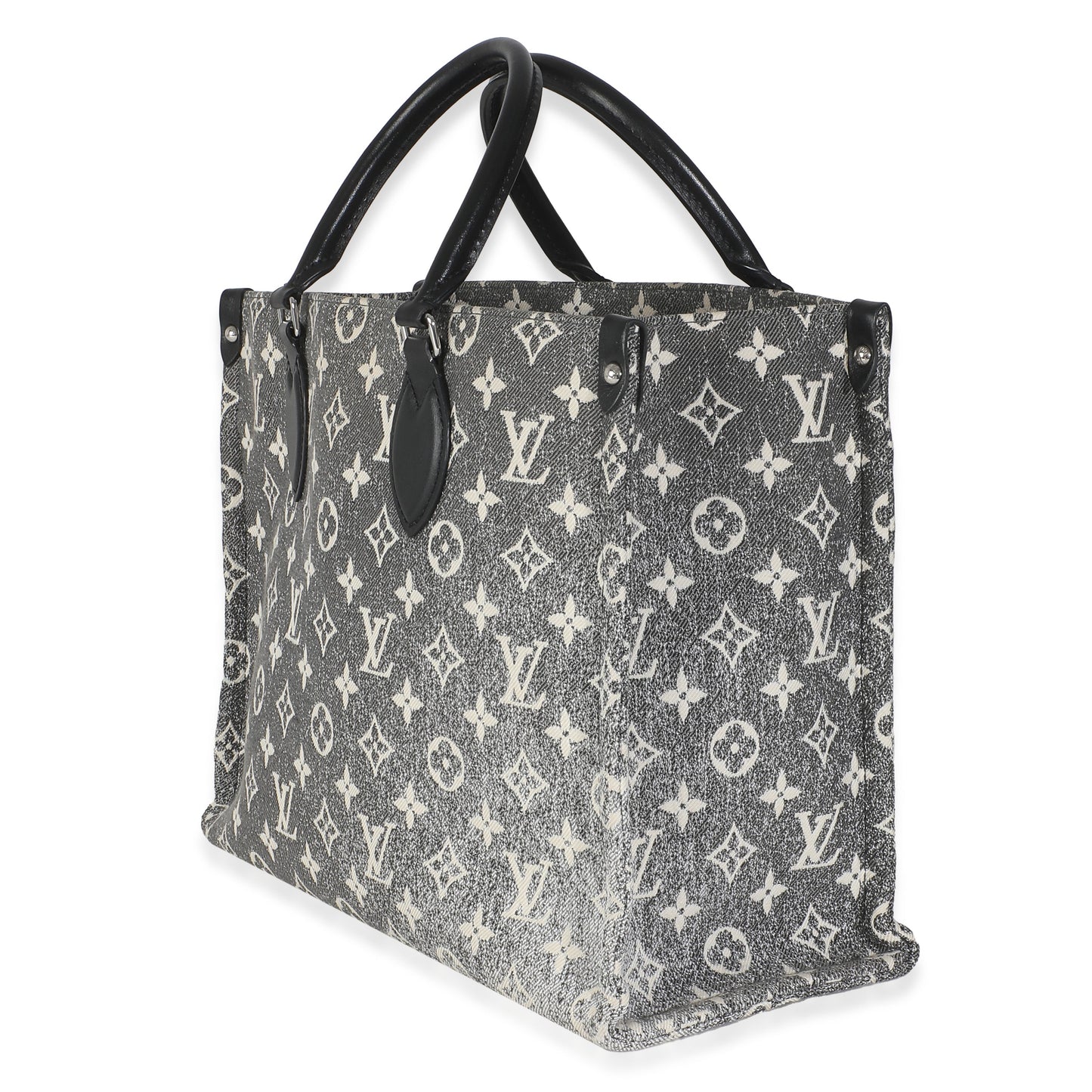 Luxury Women's Tote Bag | Louis Vuitton Black Monogram Denim Onthego MM