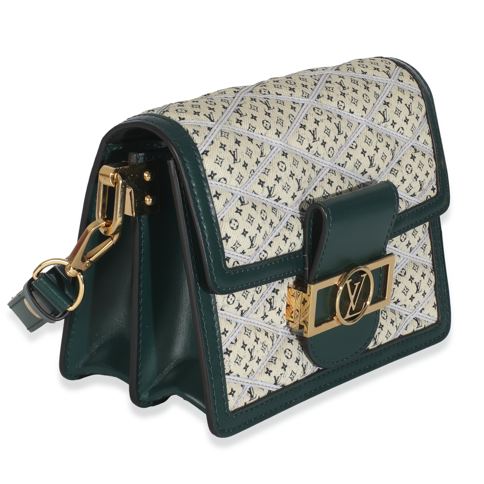Louis Vuitton Denim Printed Monogram Mini Dauphine