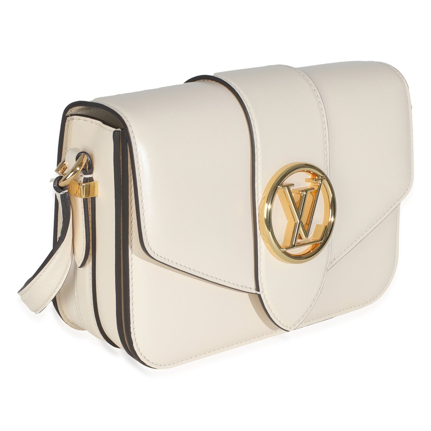 Luxury Women's Handbag | Louis Vuitton Cream Smooth CalfskinPont 9