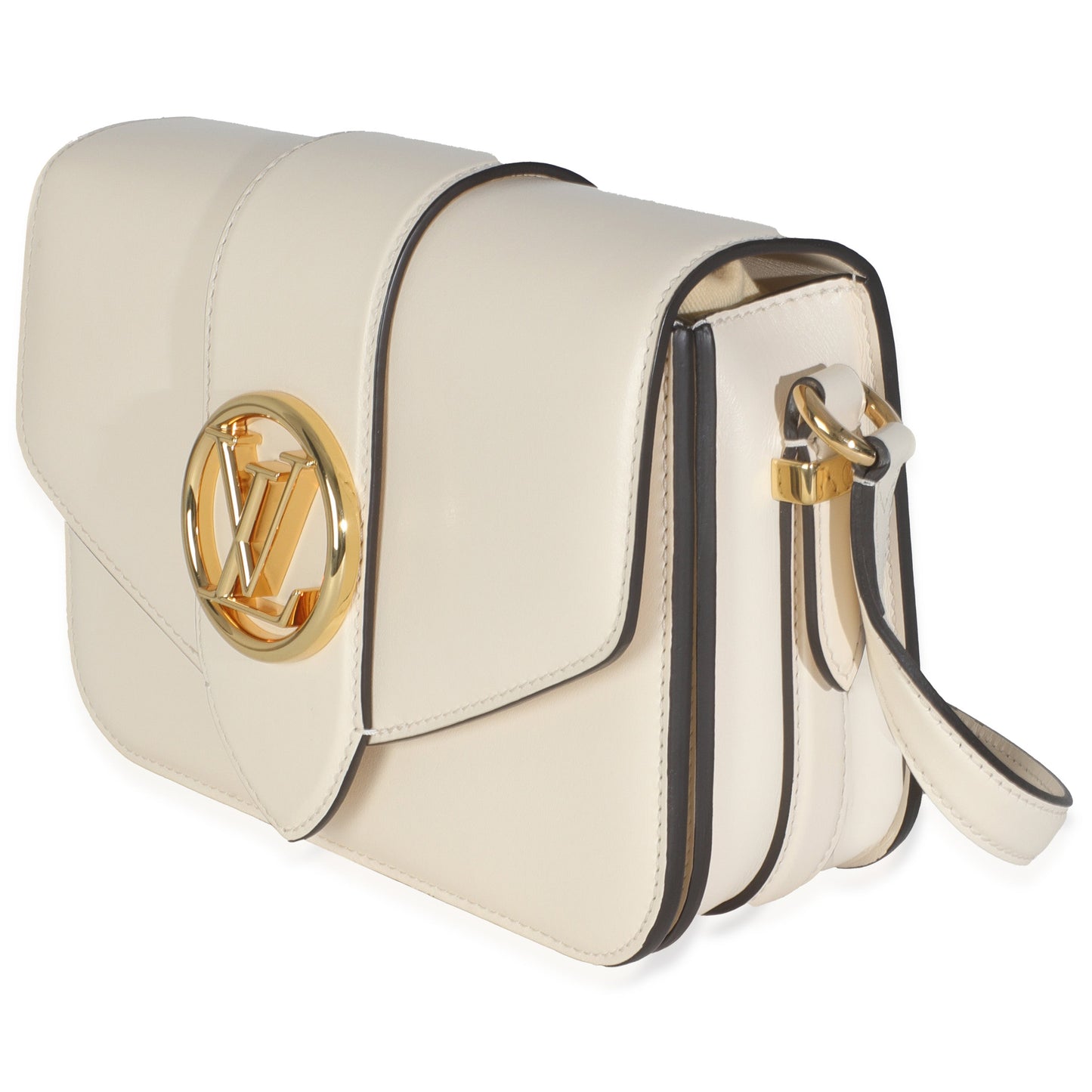 Luxury Women's Handbag | Louis Vuitton Cream Smooth CalfskinPont 9