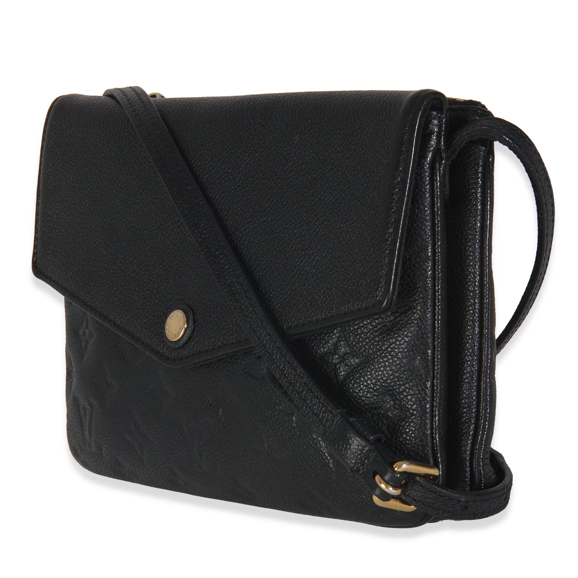 Louis Vuitton Black Monogram Empreinte Twice Bag
