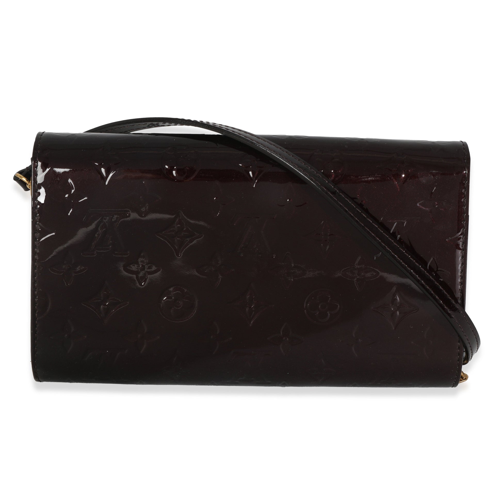 Luxury Women's Clutch Bag | Louis Vuitton Amarante Monogram Vernis Ana Clutch