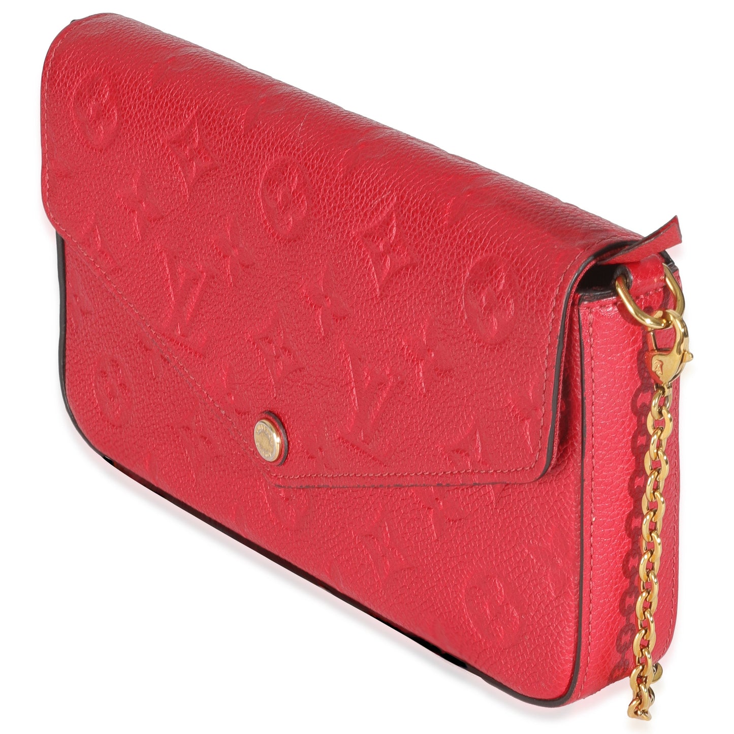 Designer Women's Crossbody Bag | Louis Vuitton Scarlet Monogram Empreinte Felicie Pochette