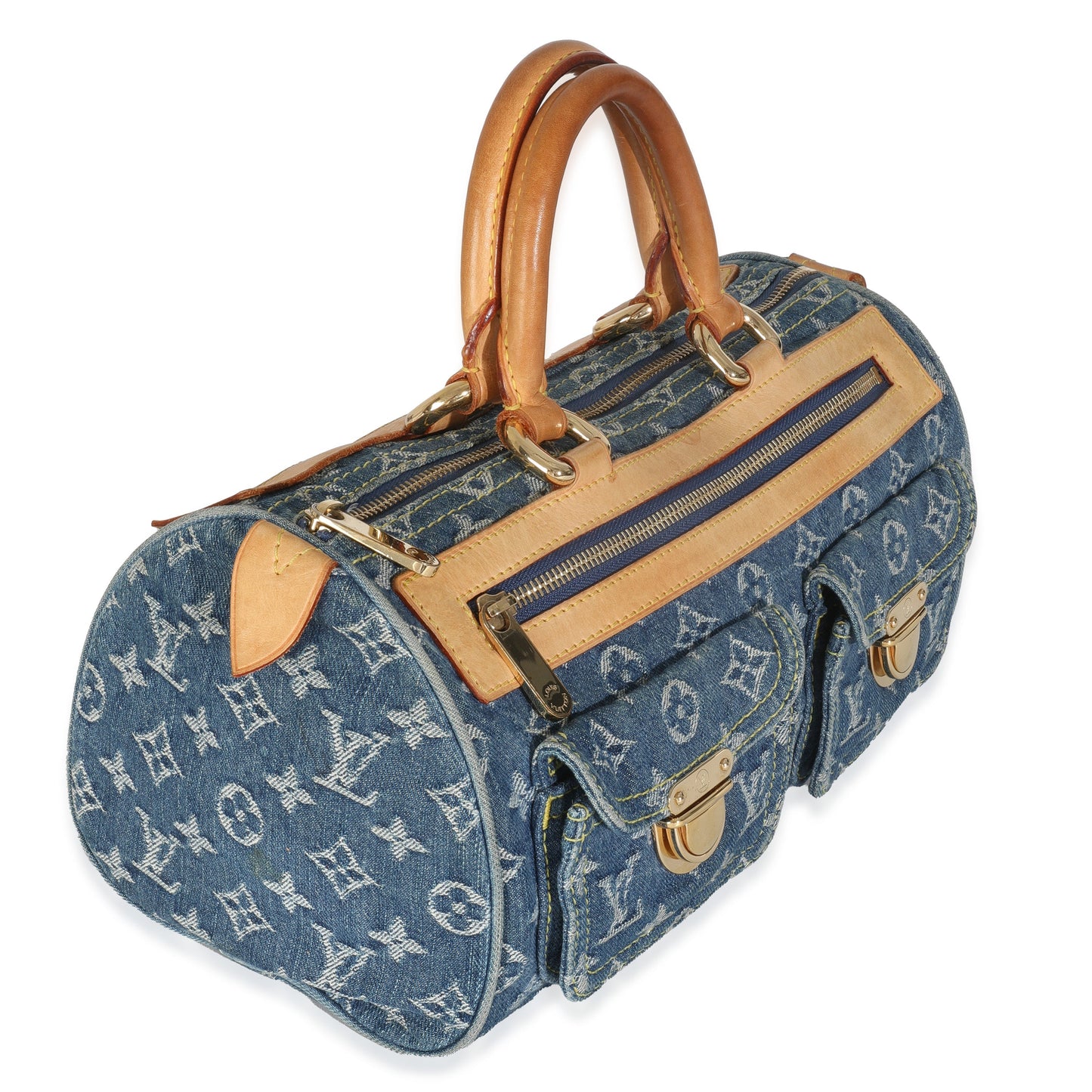 Louis Vuitton Blue Monogram Denim Neo Speedy