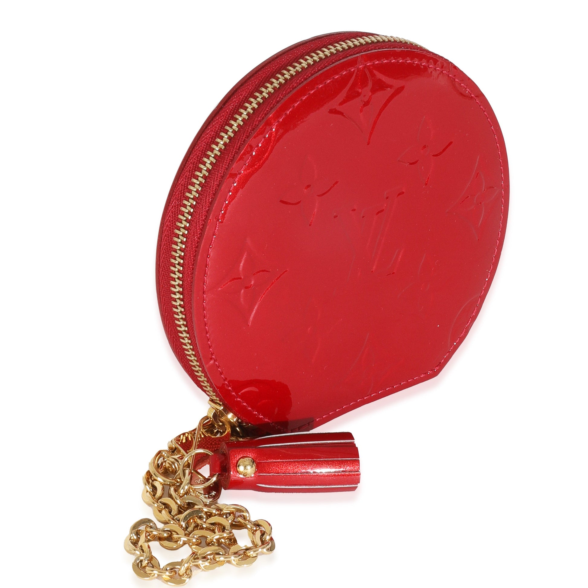 Luxury Women's Handbag | Louis Vuitton Red Monogram Vernis Porte Monnaie Chapeau