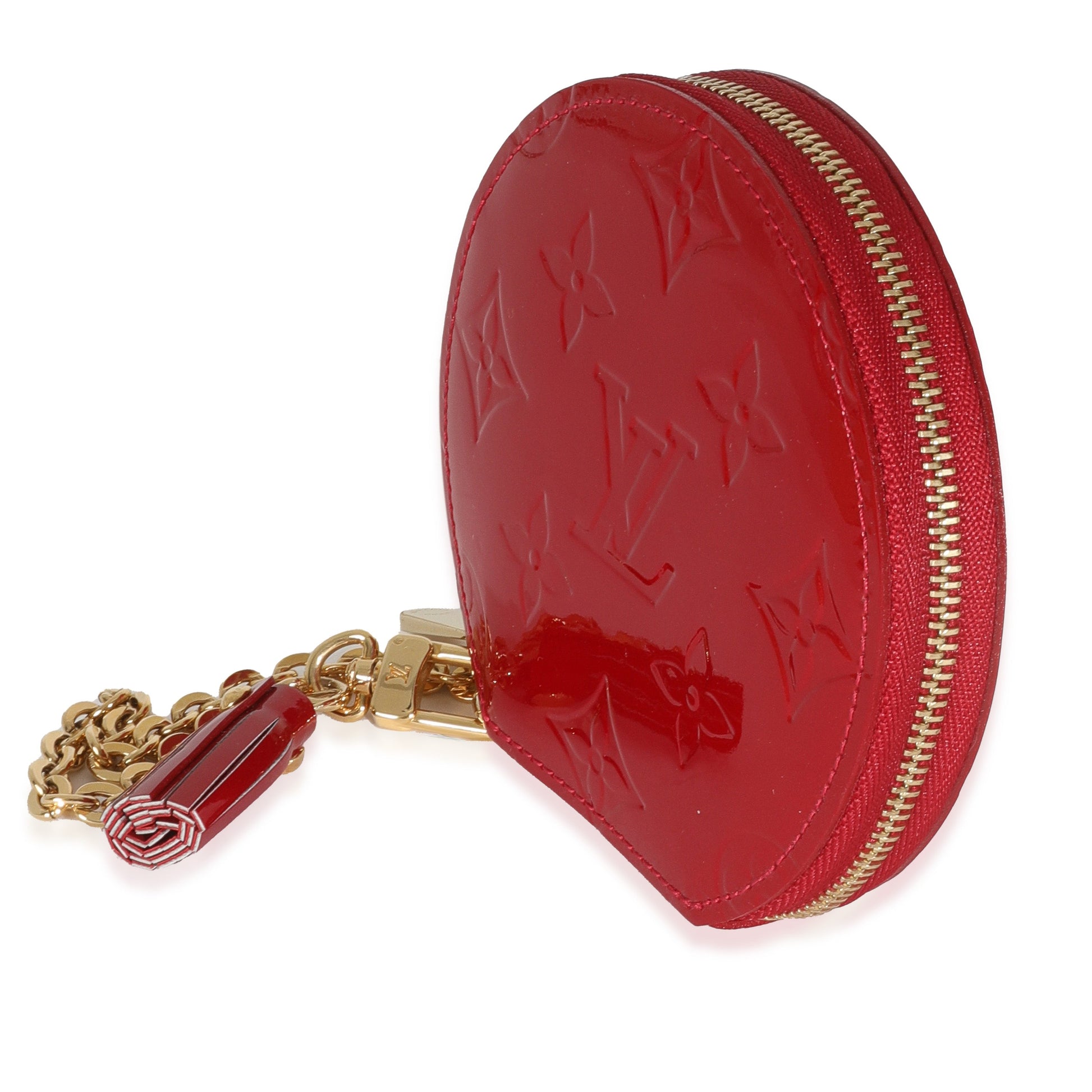 Luxury Women's Handbag | Louis Vuitton Red Monogram Vernis Porte Monnaie Chapeau