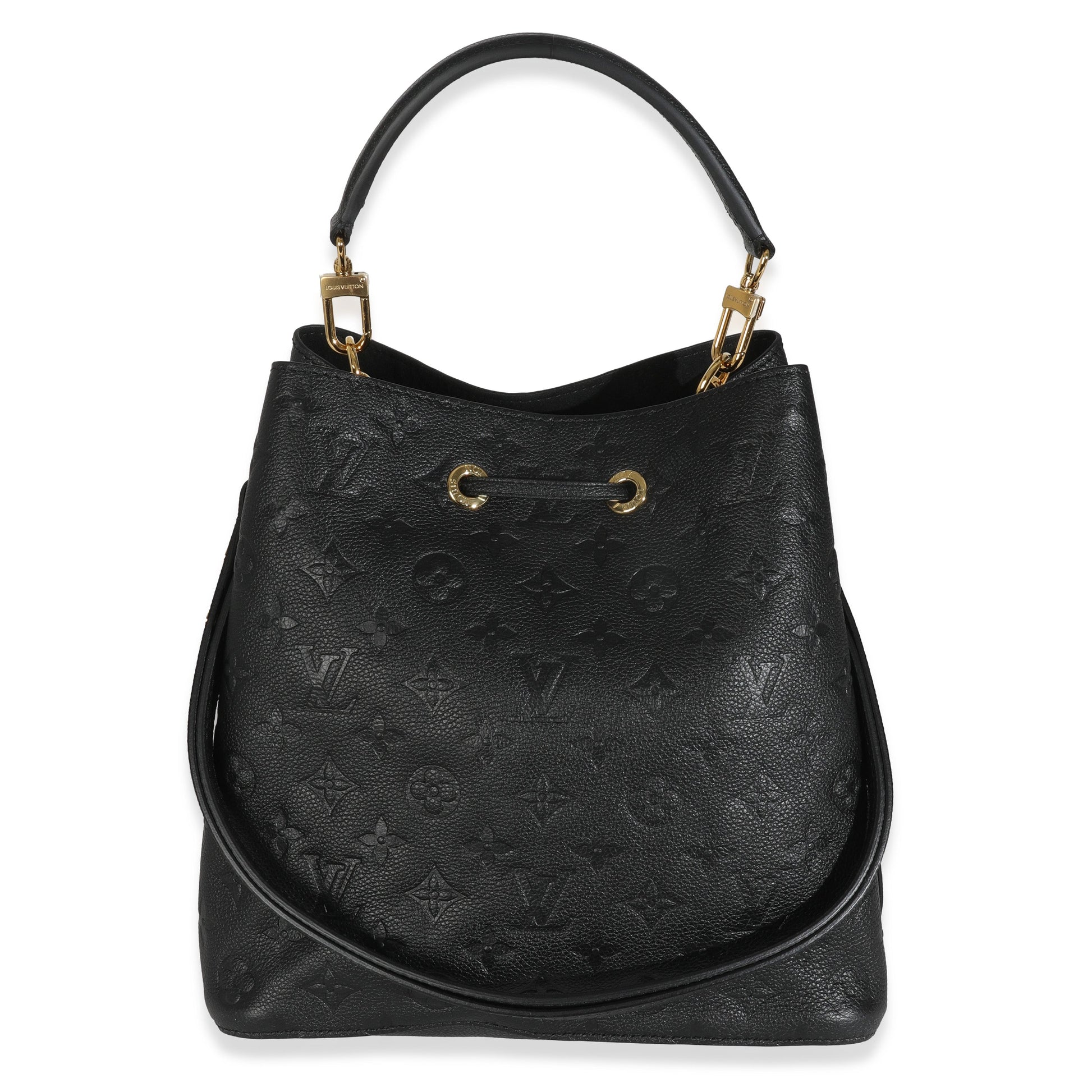 Luxury Women's Handbag | Louis Vuitton Black Monogram Empreinte Neonoe MM