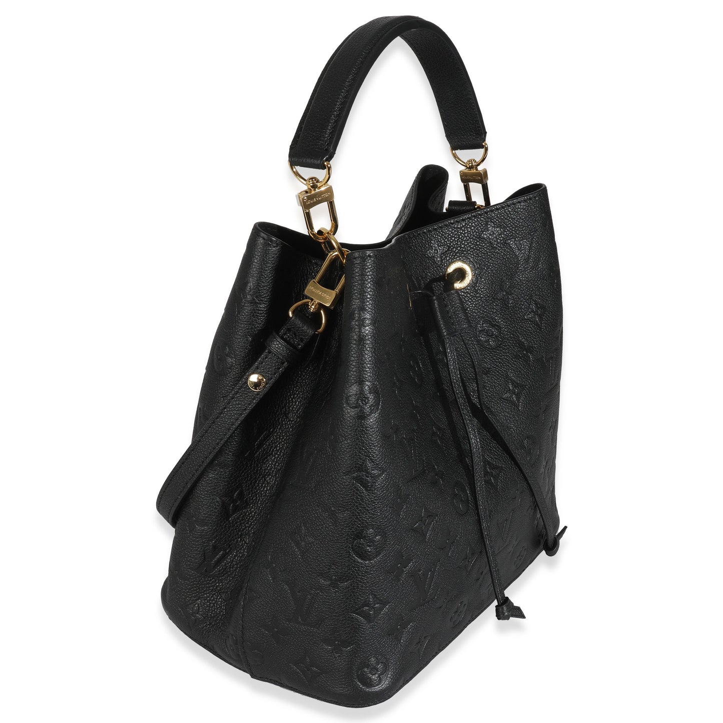 Luxury Women's Handbag | Louis Vuitton Black Monogram Empreinte Neonoe MM