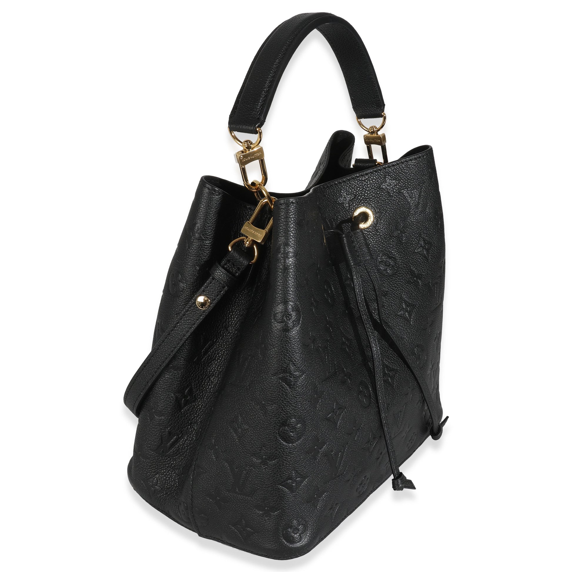 Luxury Women's Handbag | Louis Vuitton Black Monogram Empreinte Neonoe MM