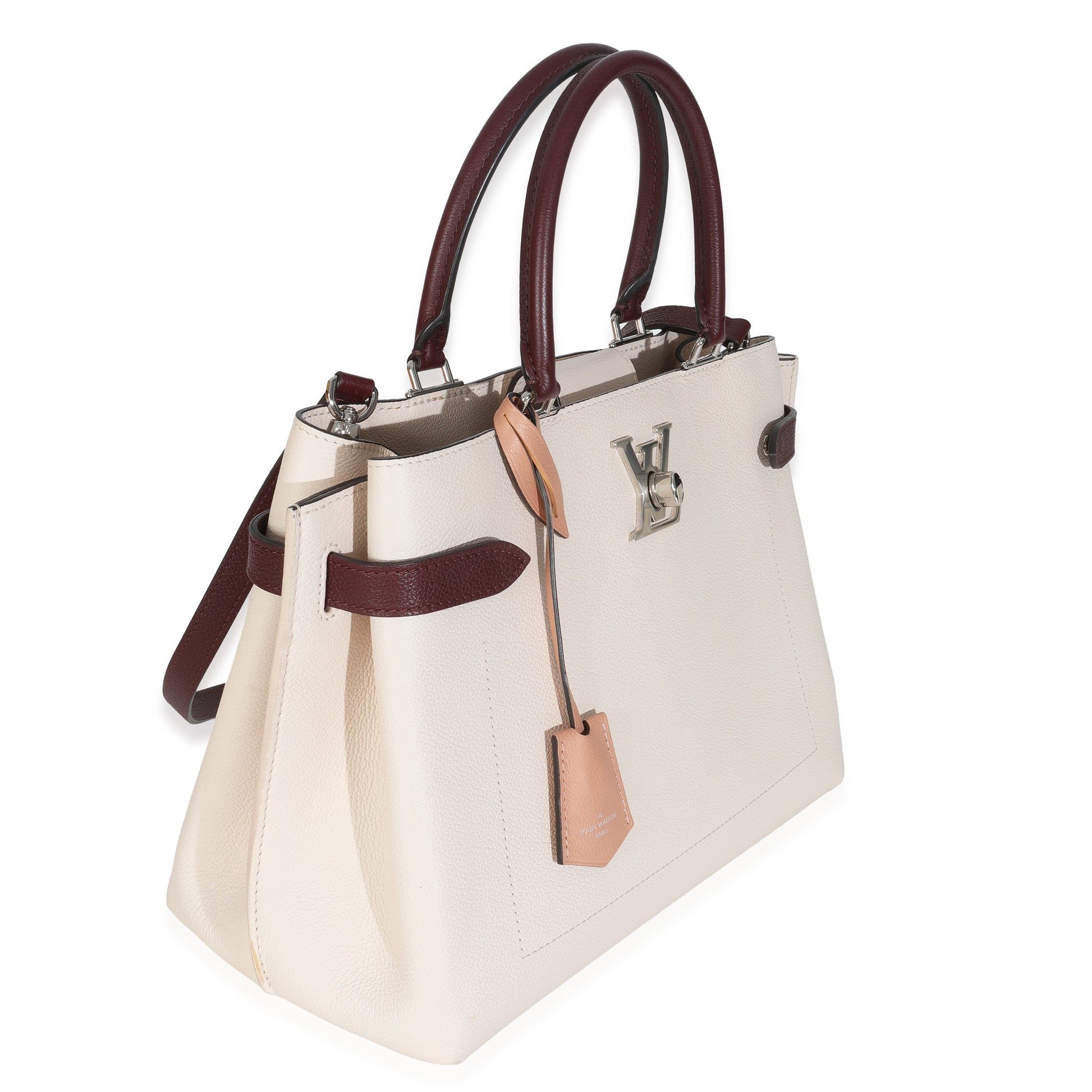 Louis Vuitton Rose Silk Quartz Calla Calfskin Lockme Day